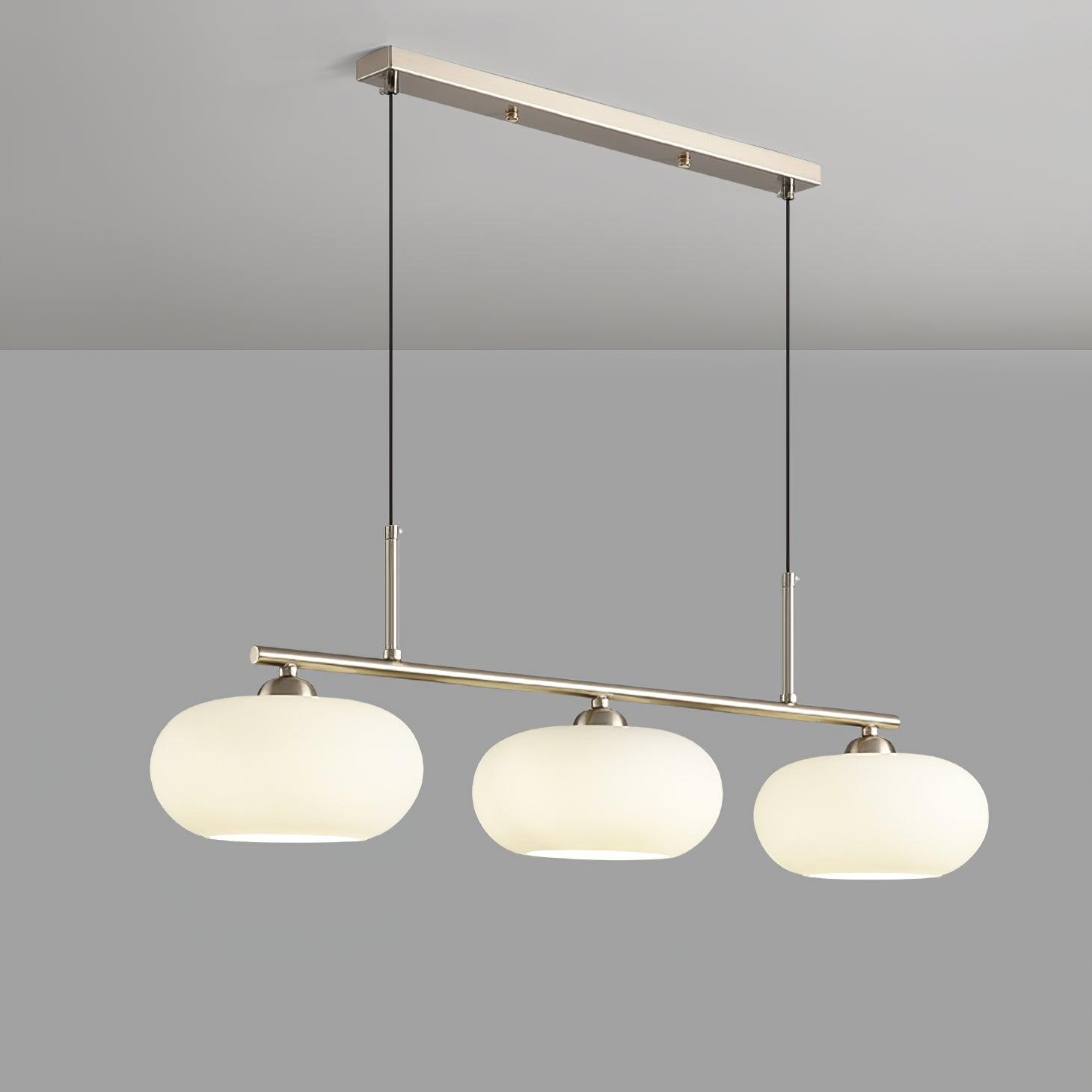 Lustra Pendant Lamp 3-Light Globe Shaped Linear - Neutral Decor