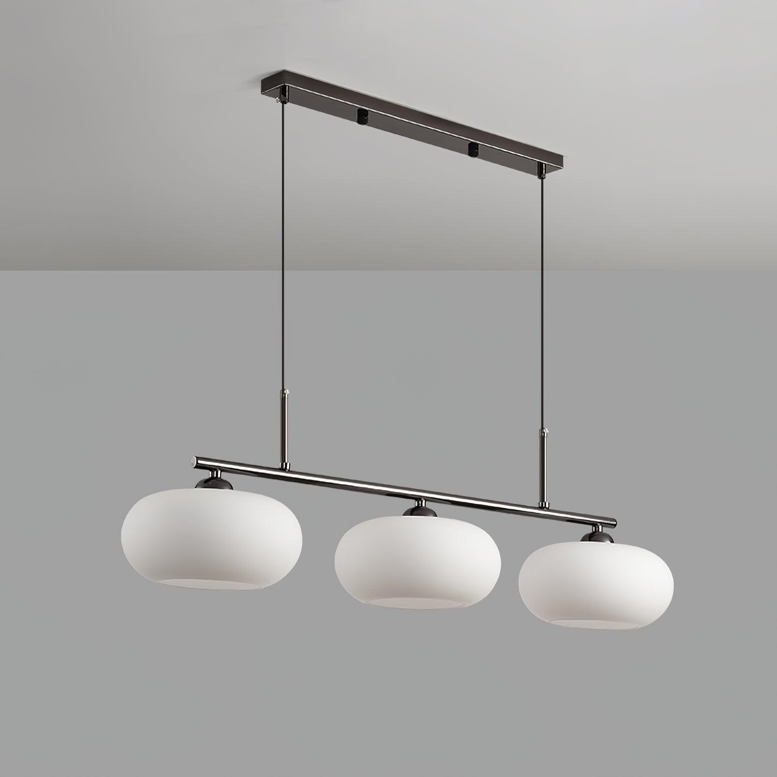Lustra Pendant Lamp 3-Light Globe Shaped Linear - Neutral Decor