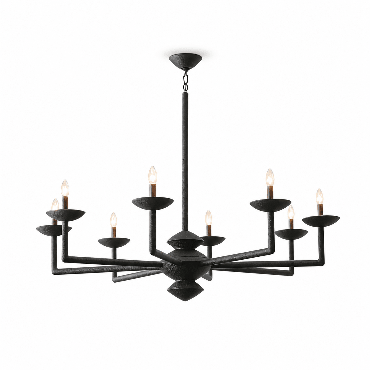 Sculptural Plaster Candelabra Chandelier