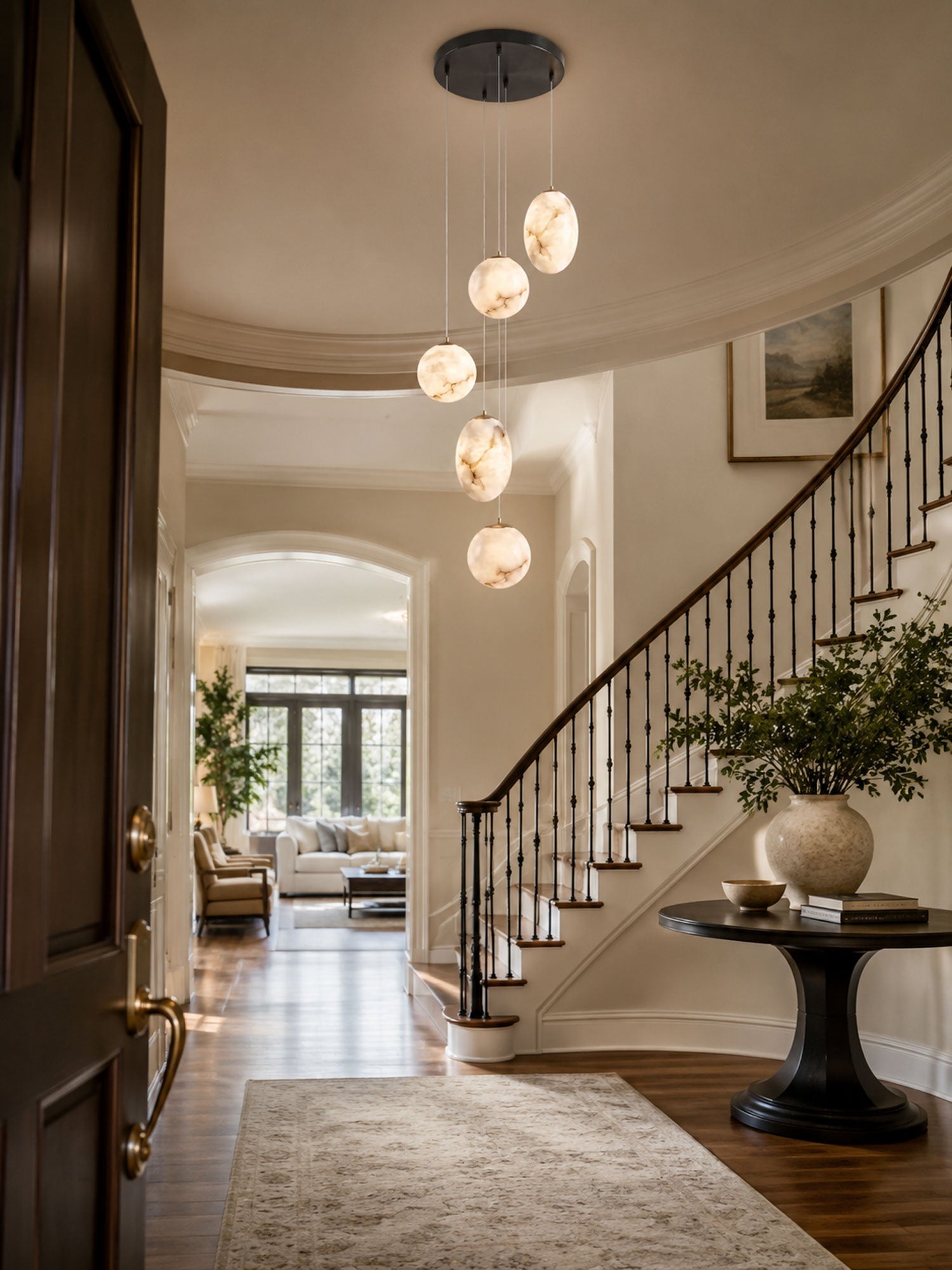 Norik Minimalist Alabaster Pendant Light
