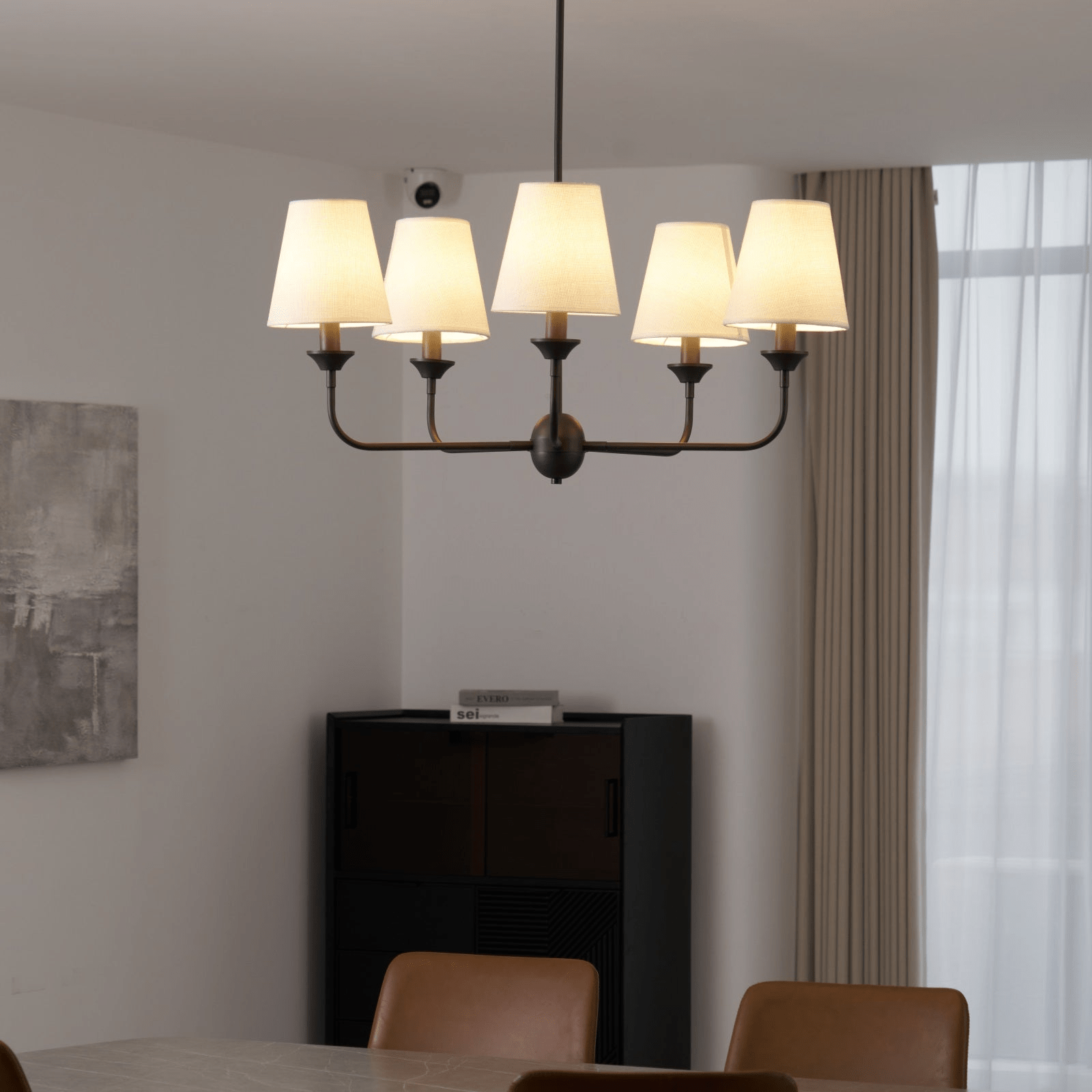Zesorel Vintage Industrial Fabric Chandelier