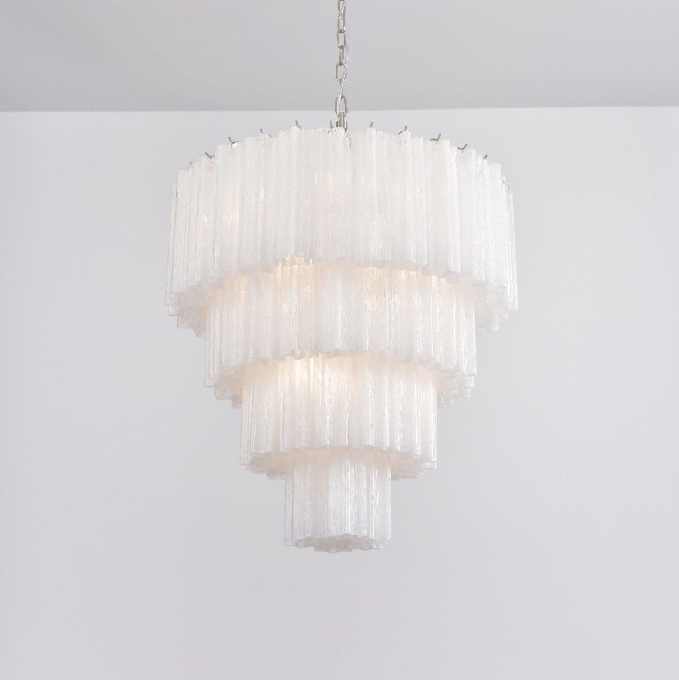 Velanora Chandelier Cascade Layered Glass Elegant Vintage