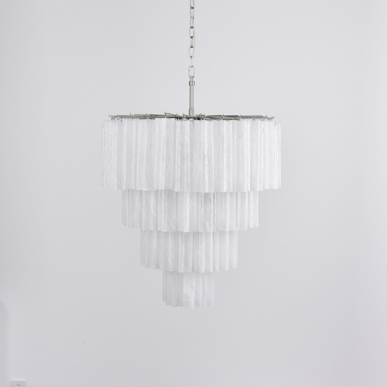 Velanora Chandelier Cascade Layered Glass Elegant Vintage