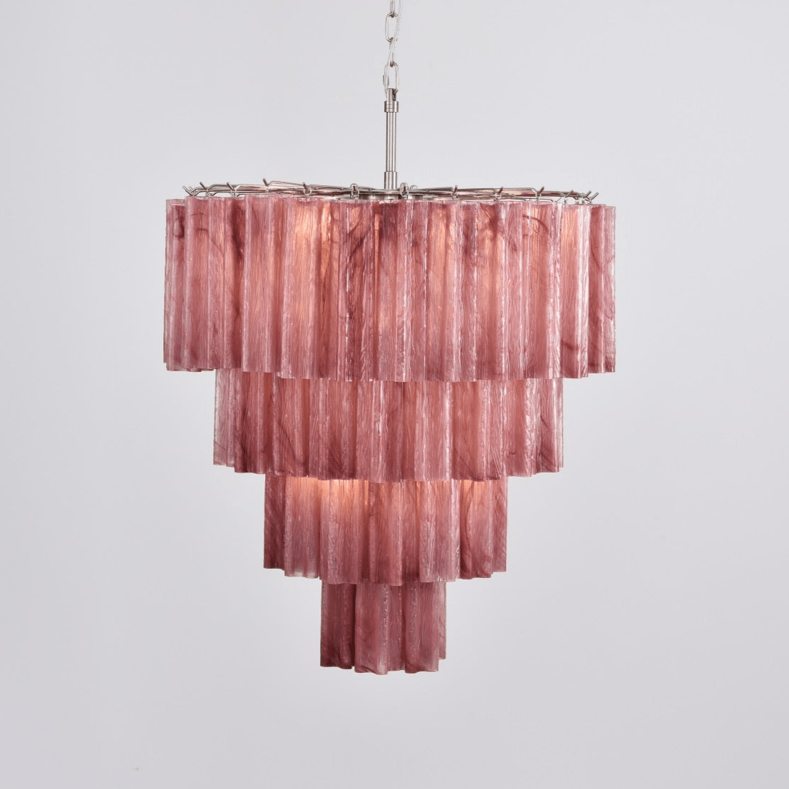 Velanora Chandelier Cascade Layered Glass Elegant Vintage