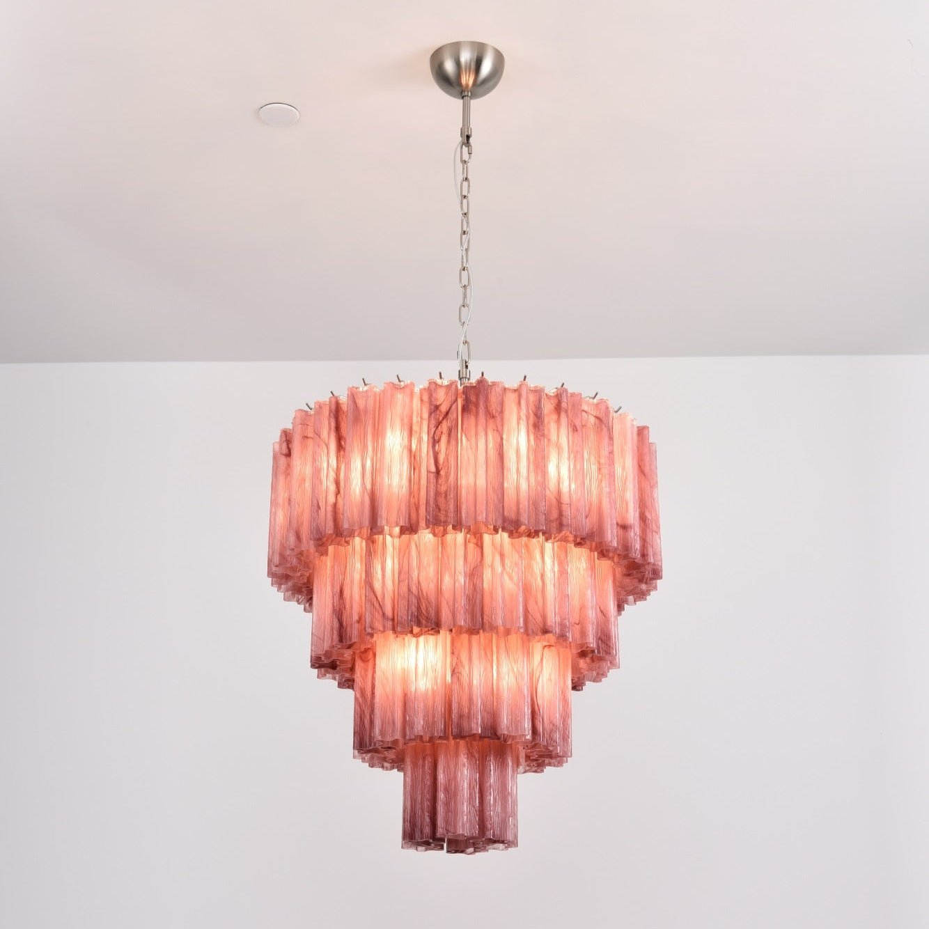 Velanora Chandelier Cascade Layered Glass Elegant Vintage