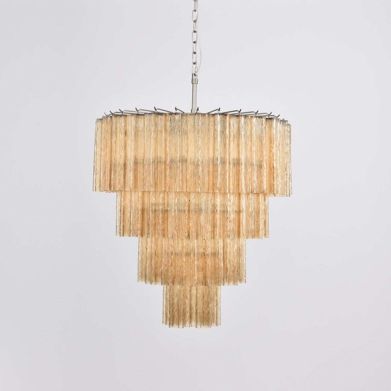 Velanora Chandelier Cascade Layered Glass Elegant Vintage