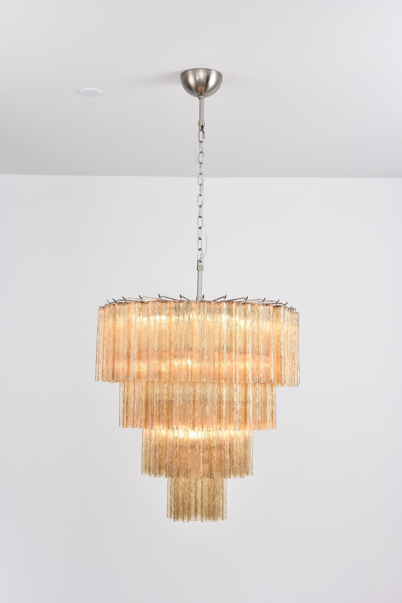 Velanora Chandelier Cascade Layered Glass Elegant Vintage