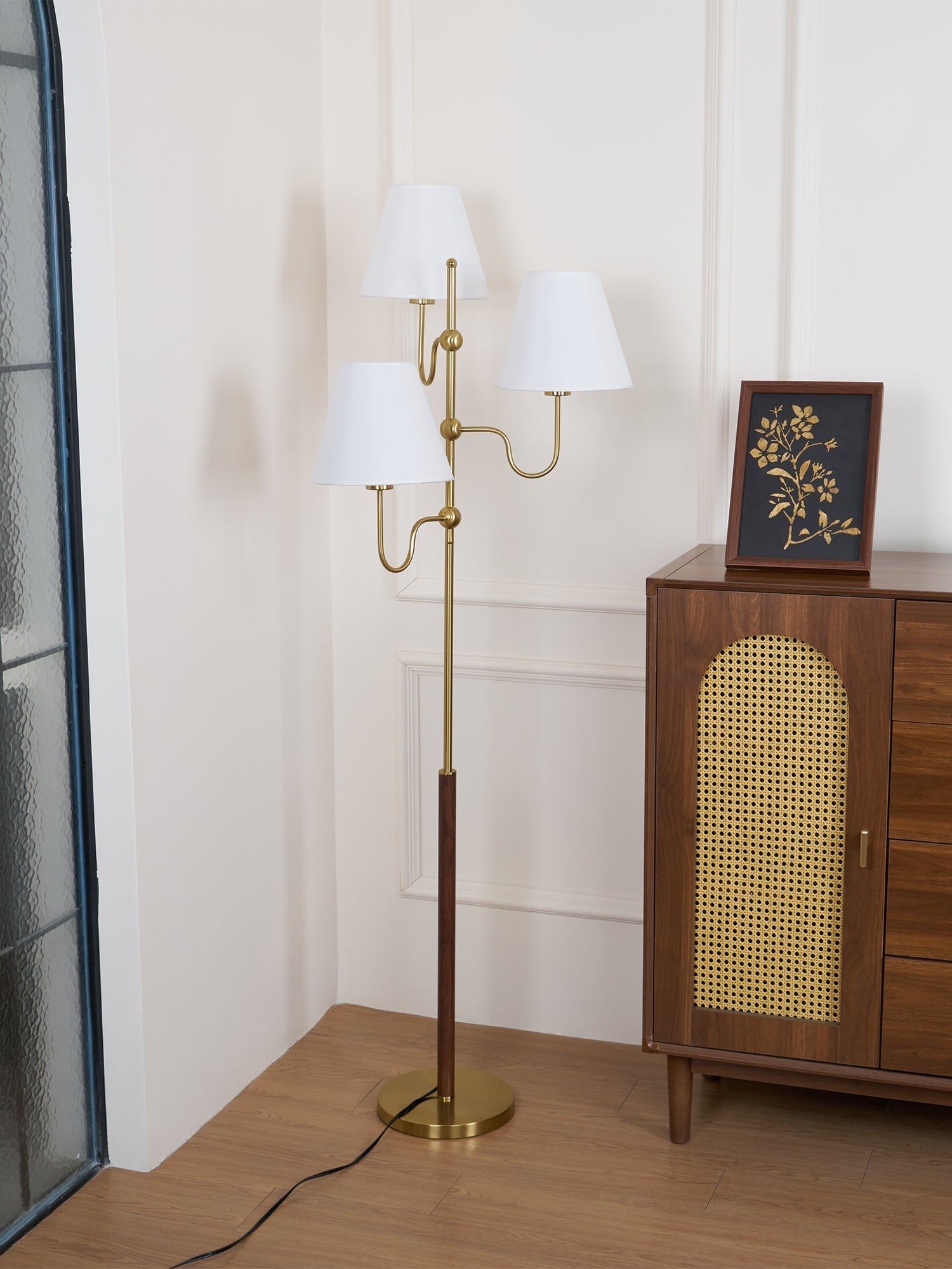 Vevenq Floor Lamp Cloth Shade