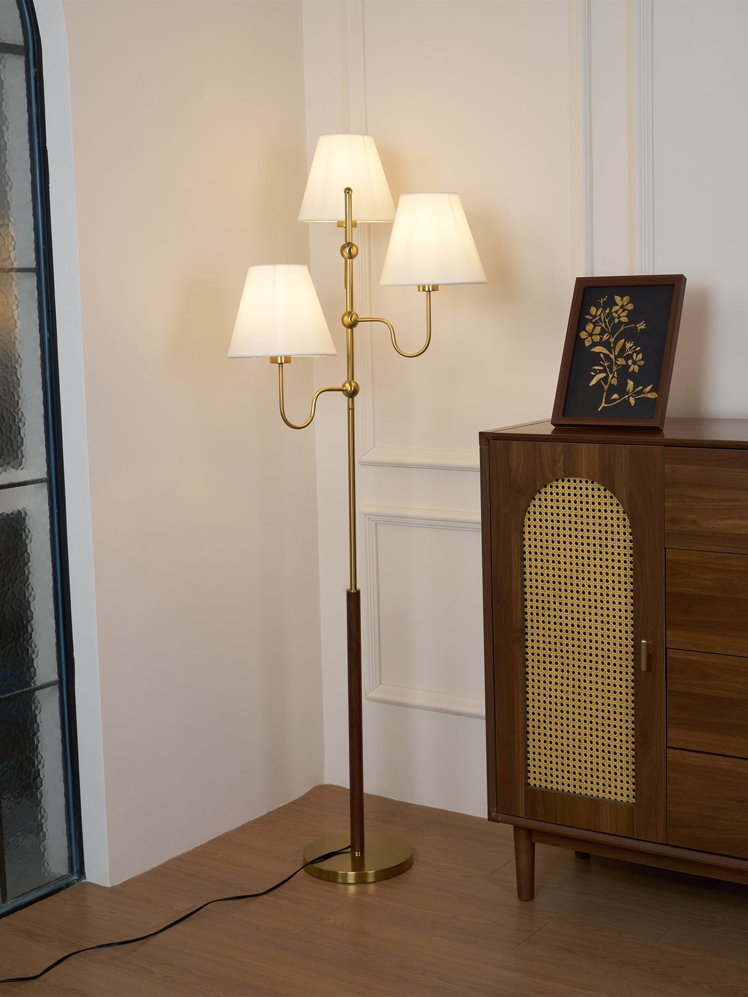 Vevenq Floor Lamp Cloth Shade
