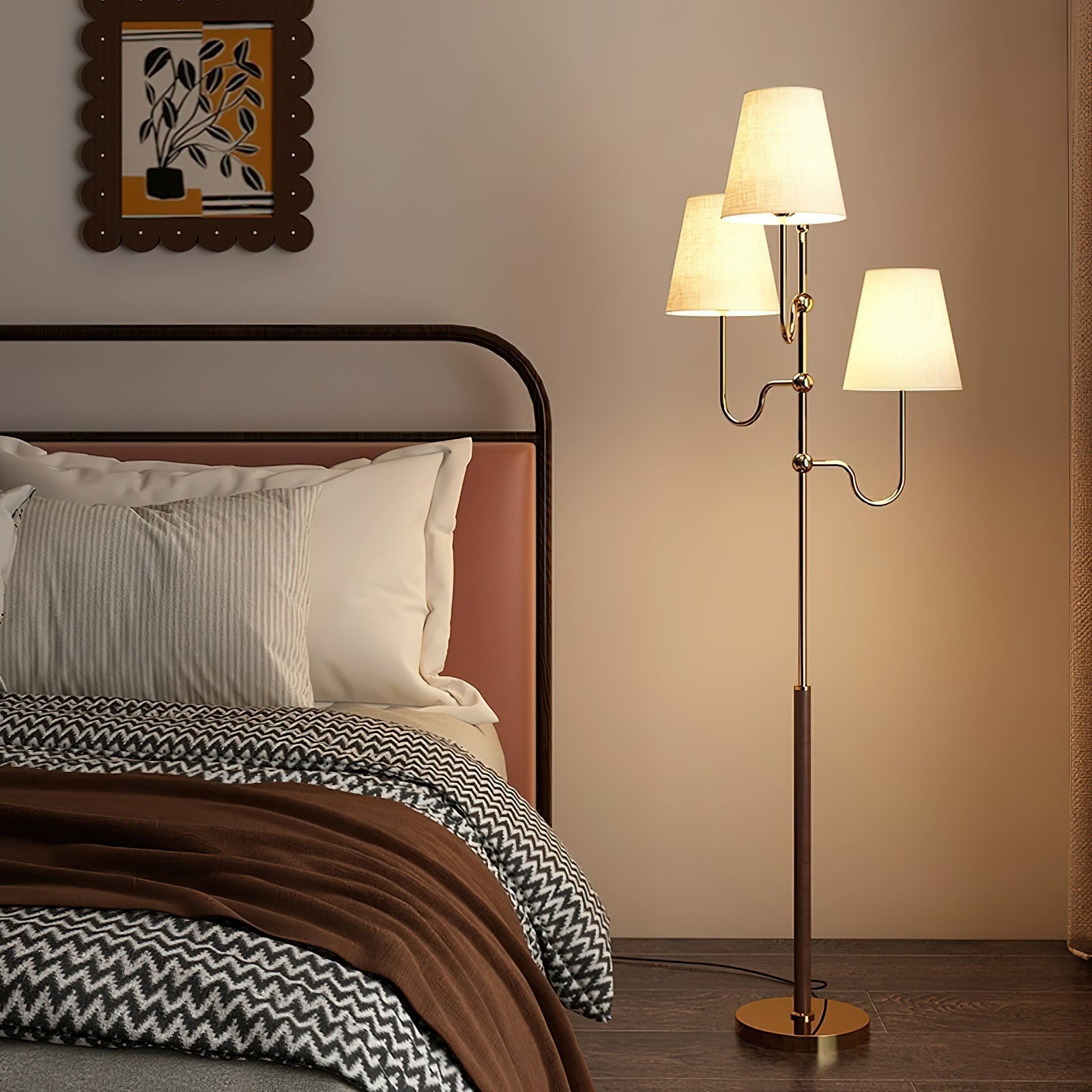 Vevenq Floor Lamp Cloth Shade