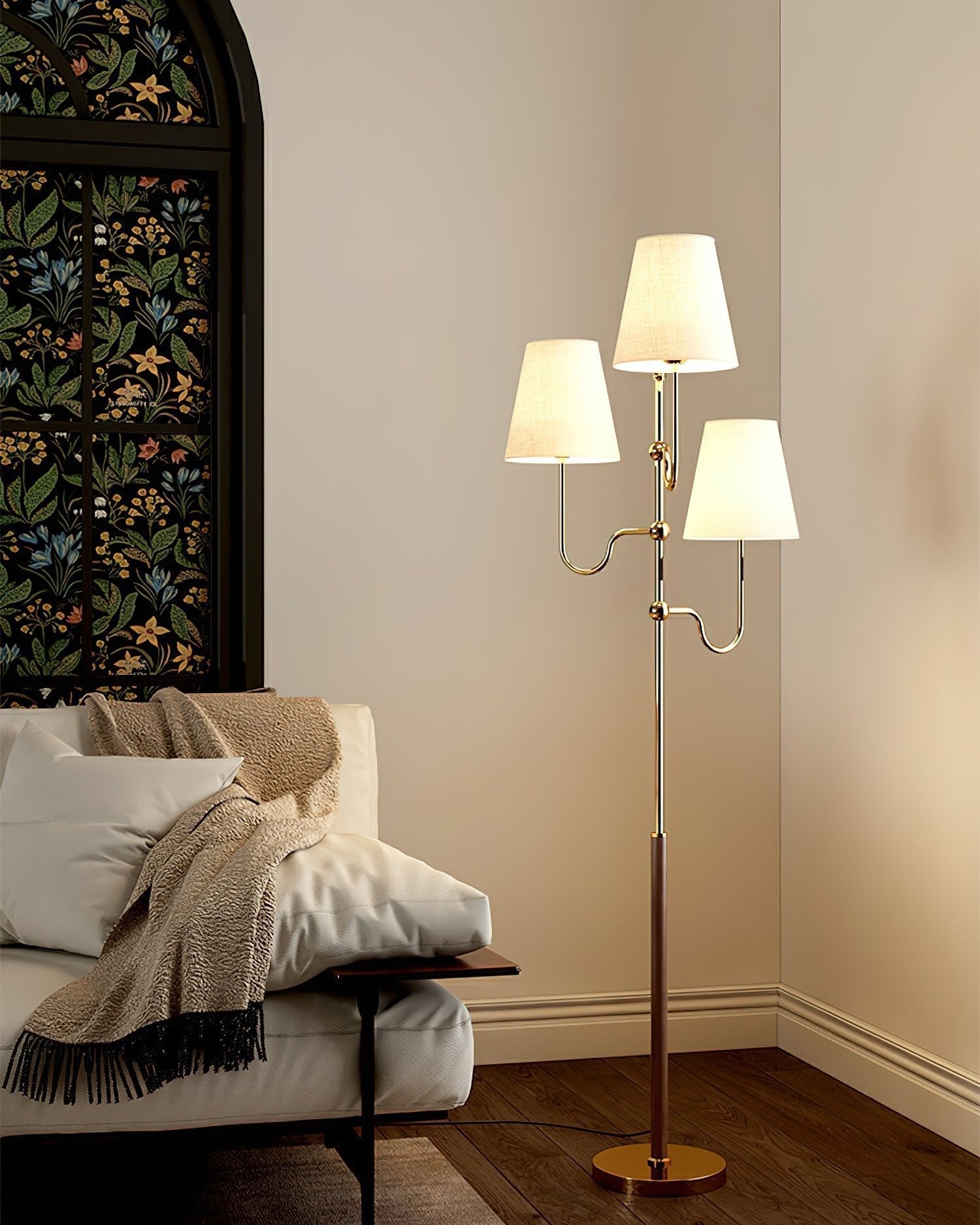 Vevenq Floor Lamp Cloth Shade
