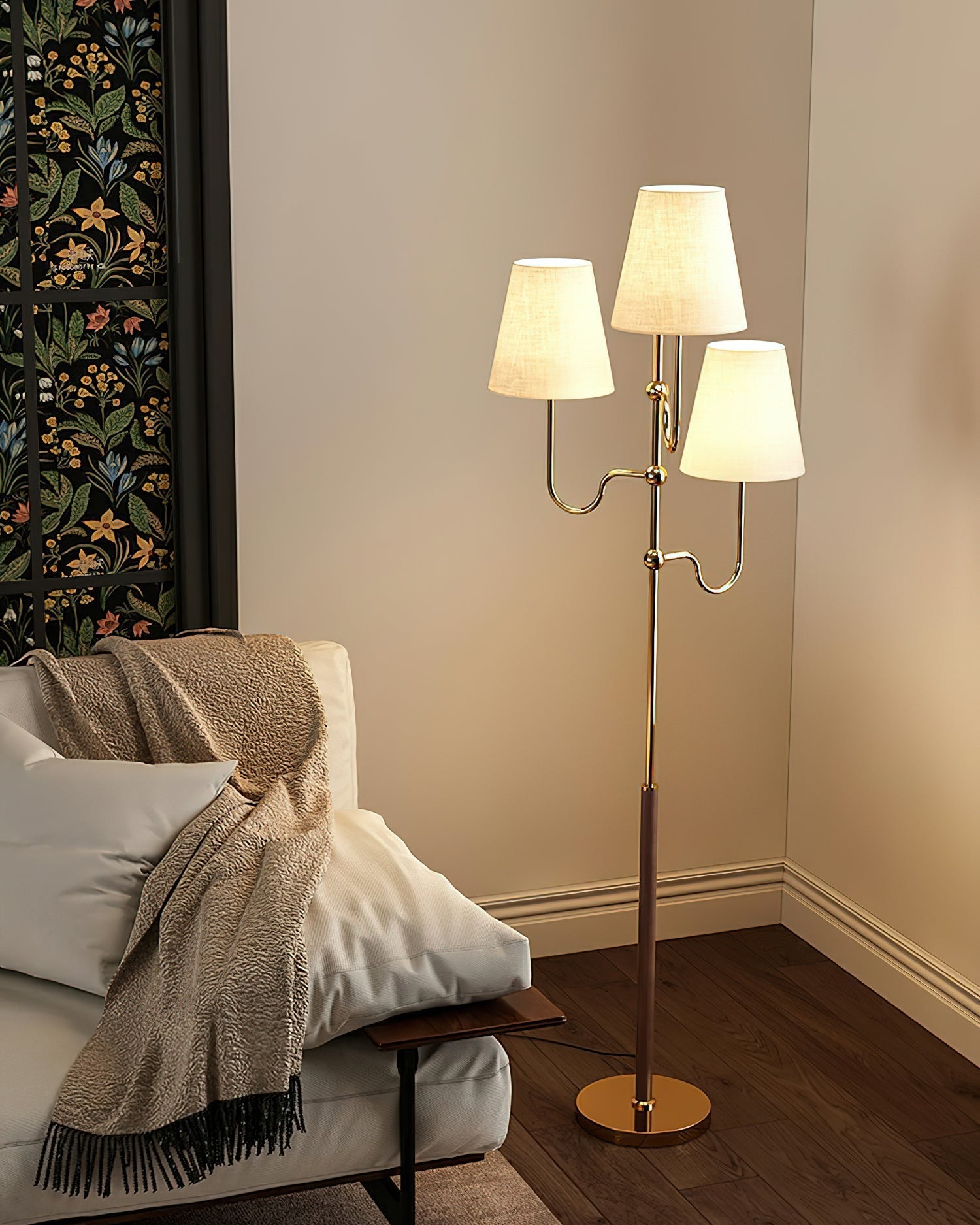 Vevenq Floor Lamp Cloth Shade