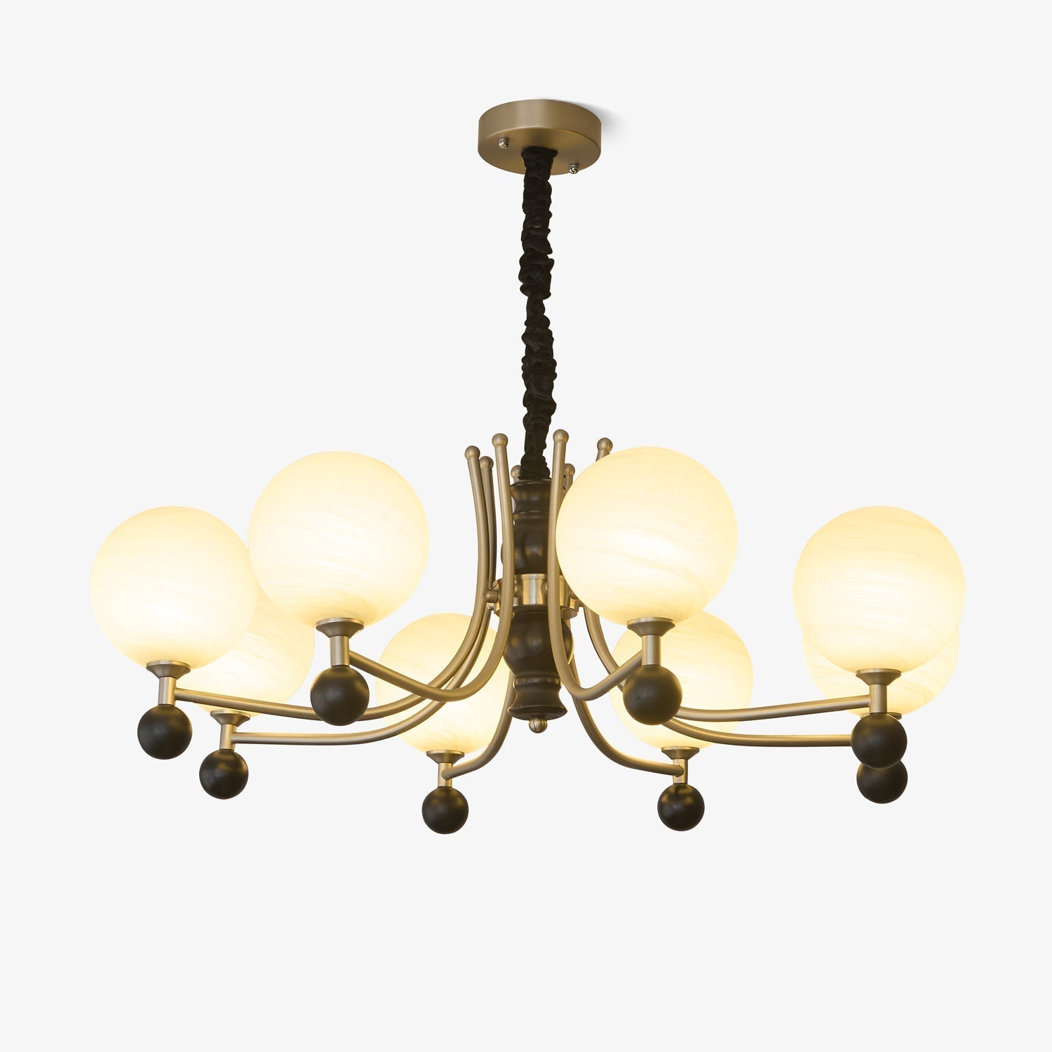 Serenus Traditional Sphere Wood Chandelier