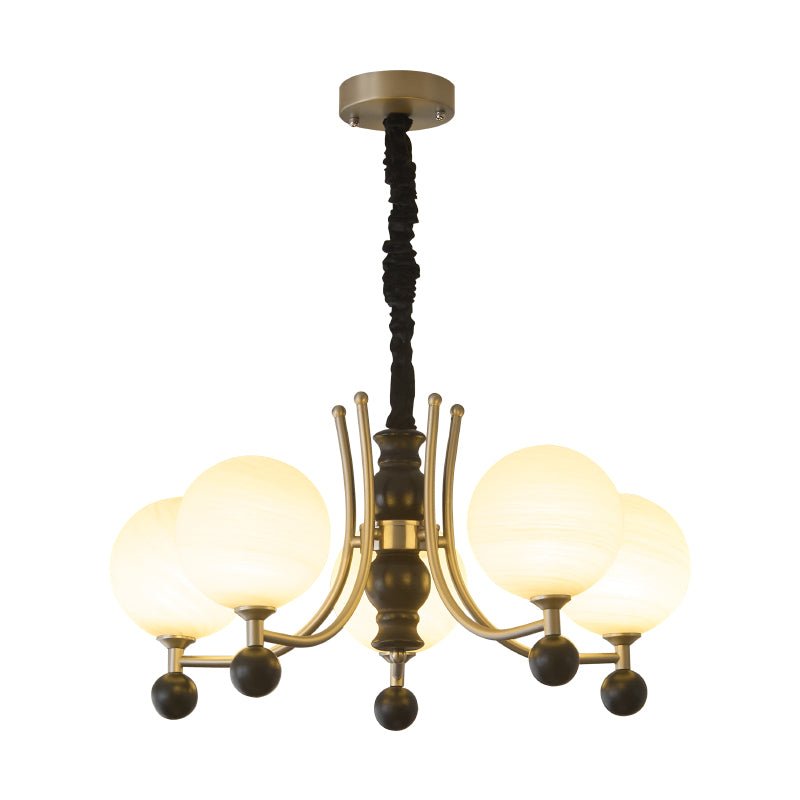 Serenus Traditional Sphere Wood Chandelier