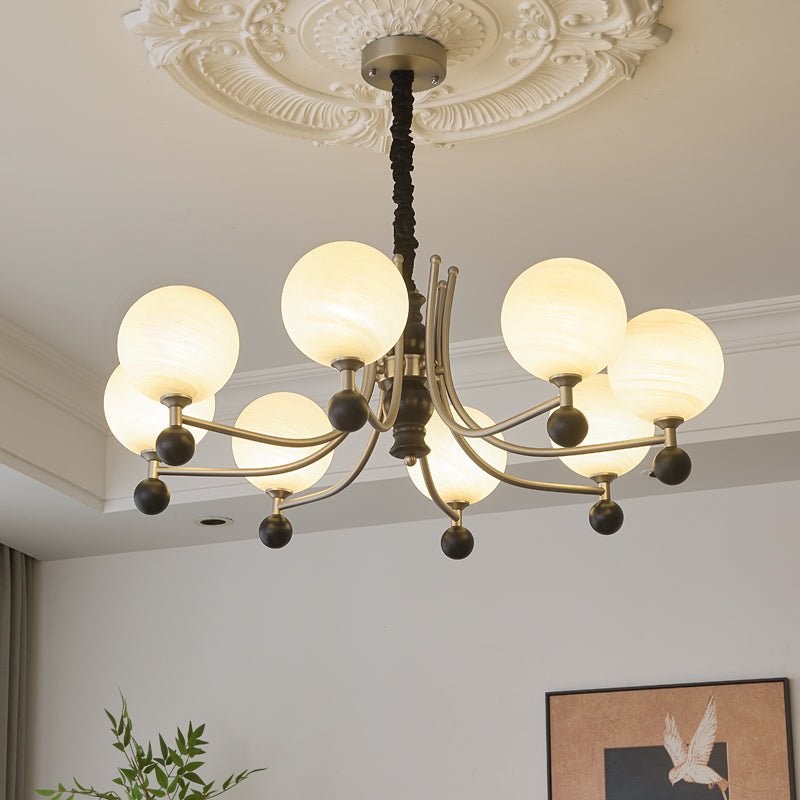 Serenus Traditional Sphere Wood Chandelier