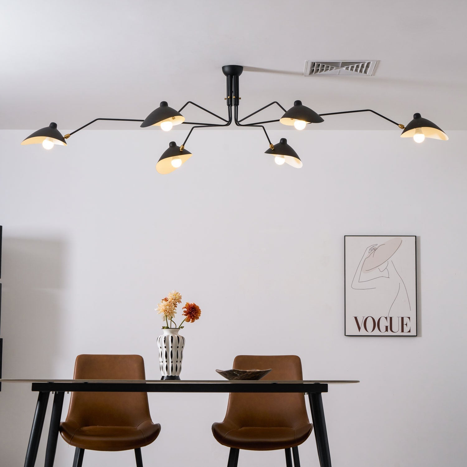 Lustra Minimalist Metal Ceiling Light Three Arm
