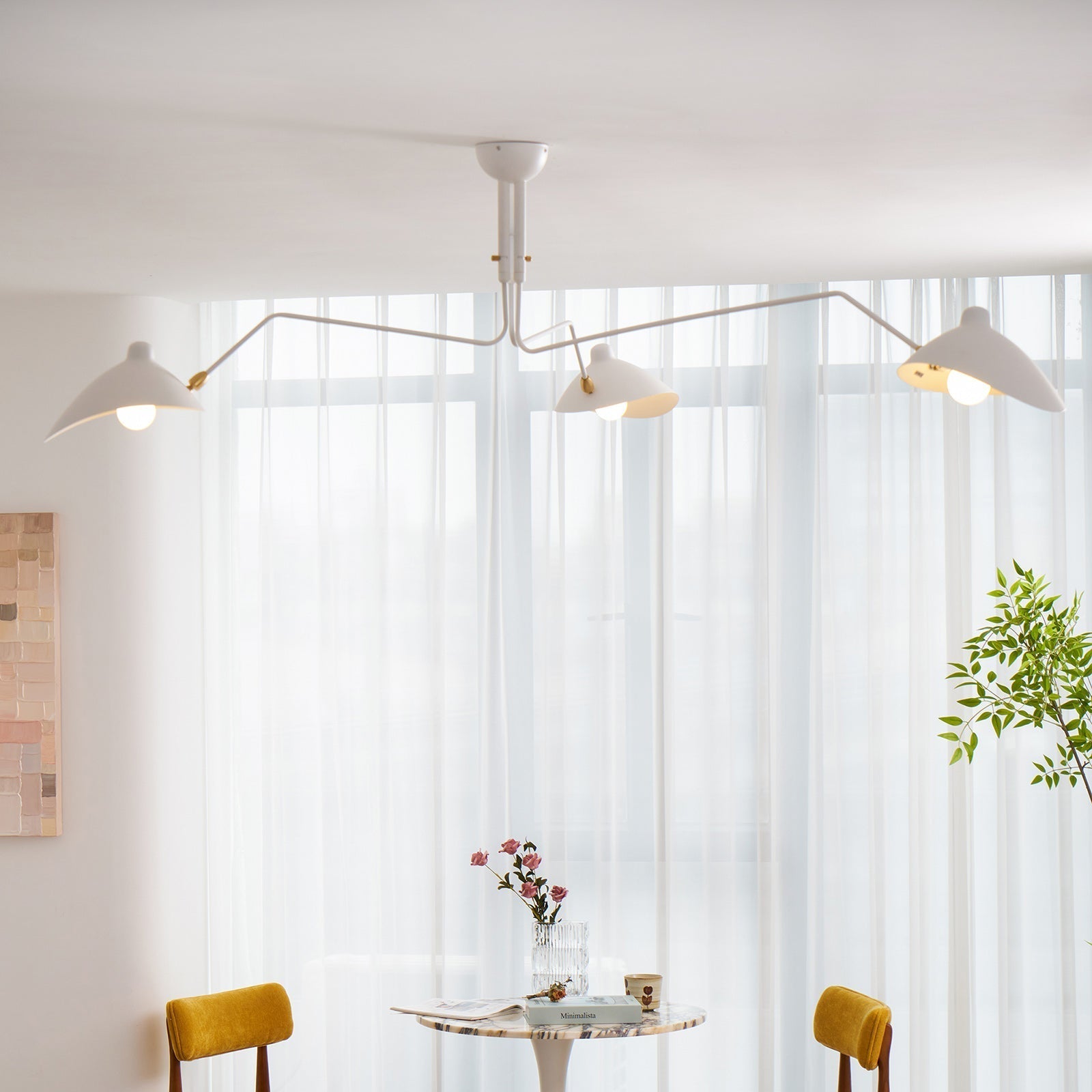 Lustra Minimalist Metal Ceiling Light Three Arm