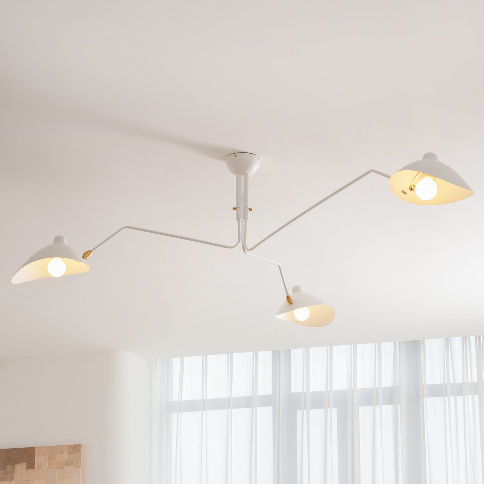 Lustra Minimalist Metal Ceiling Light Three Arm