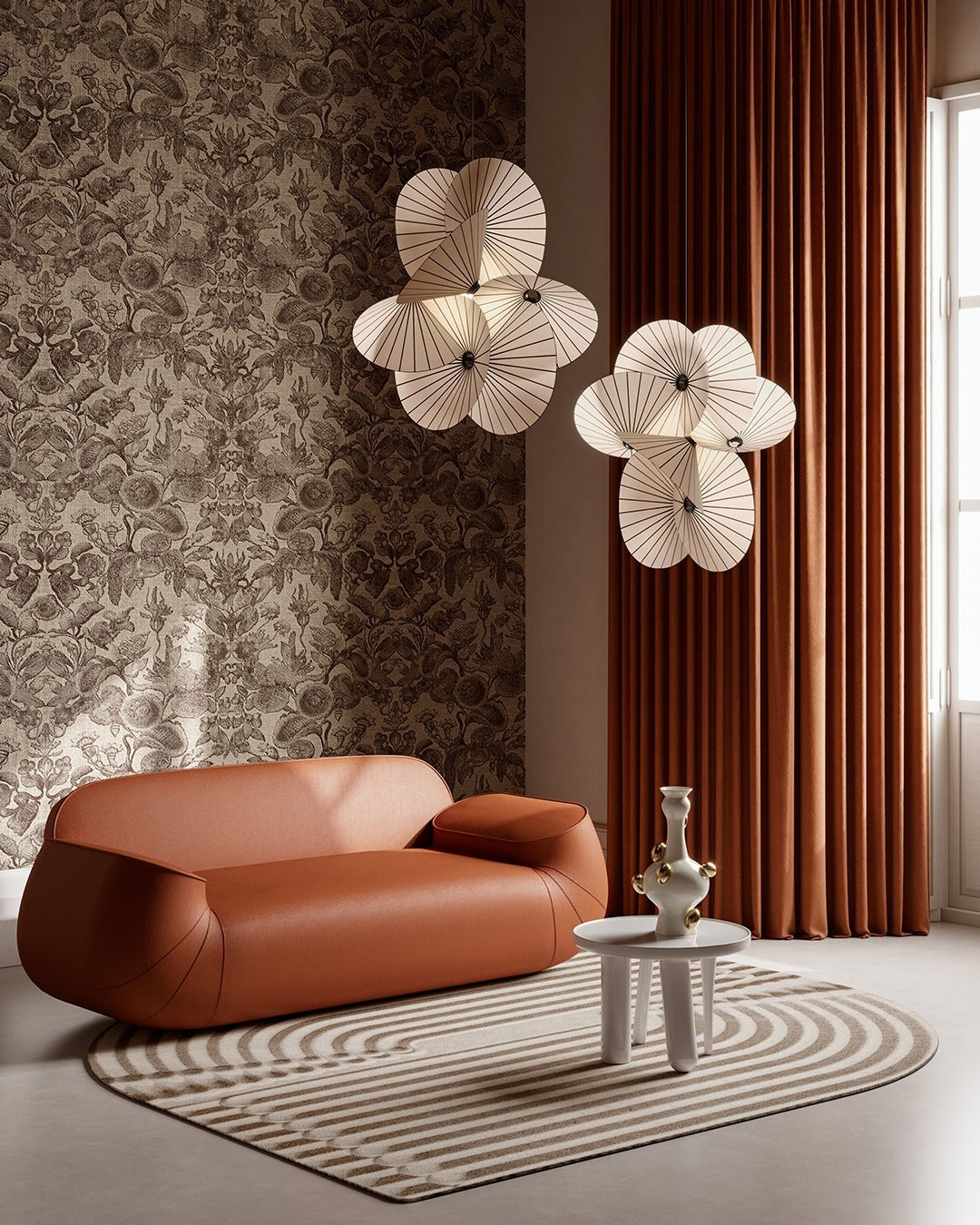 Florielle Fabric Pendant Light