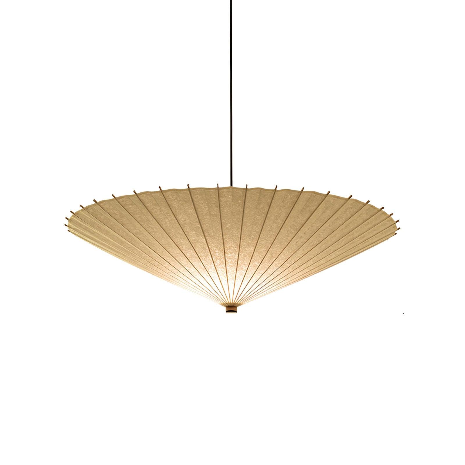 Nirixel Pendant Lamp Paper Umbrella Pleated Dining Room