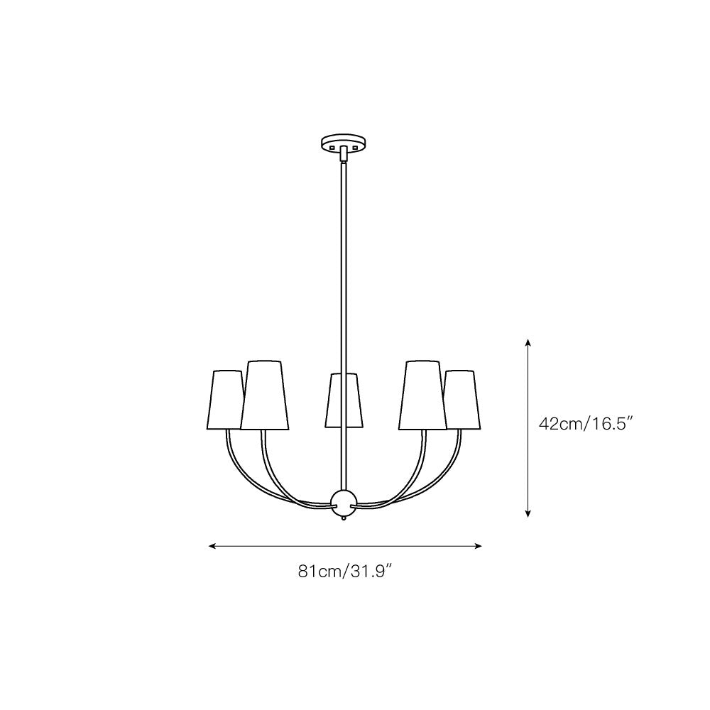 Mirearia Fabric Chandelier