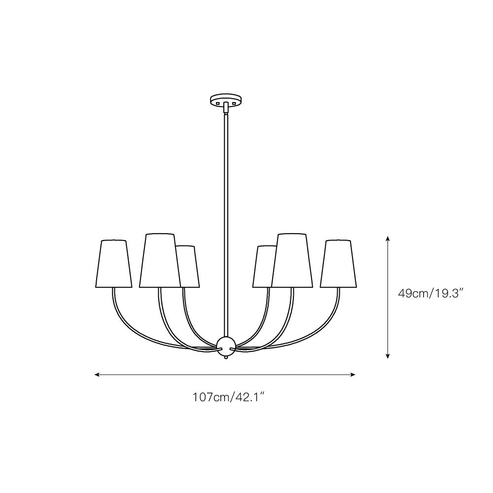 Mirearia Fabric Chandelier