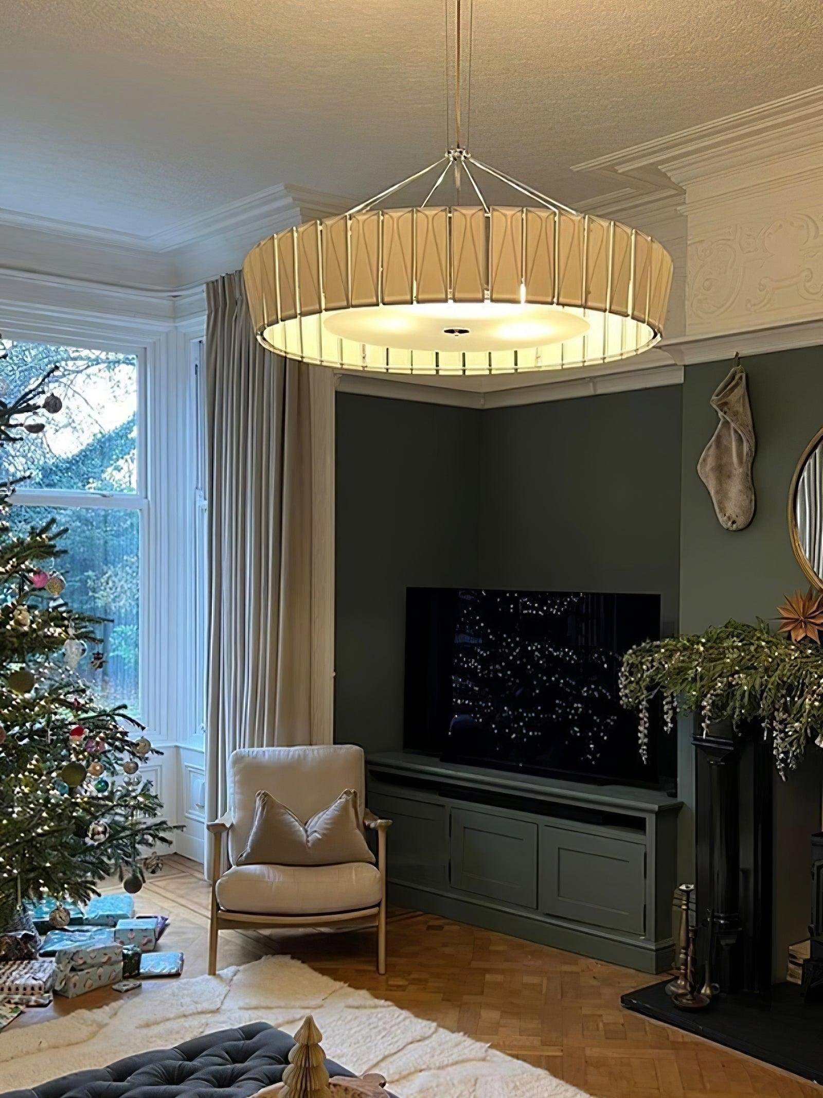 Vaeliora Ribbed Ceramic Pendant Light