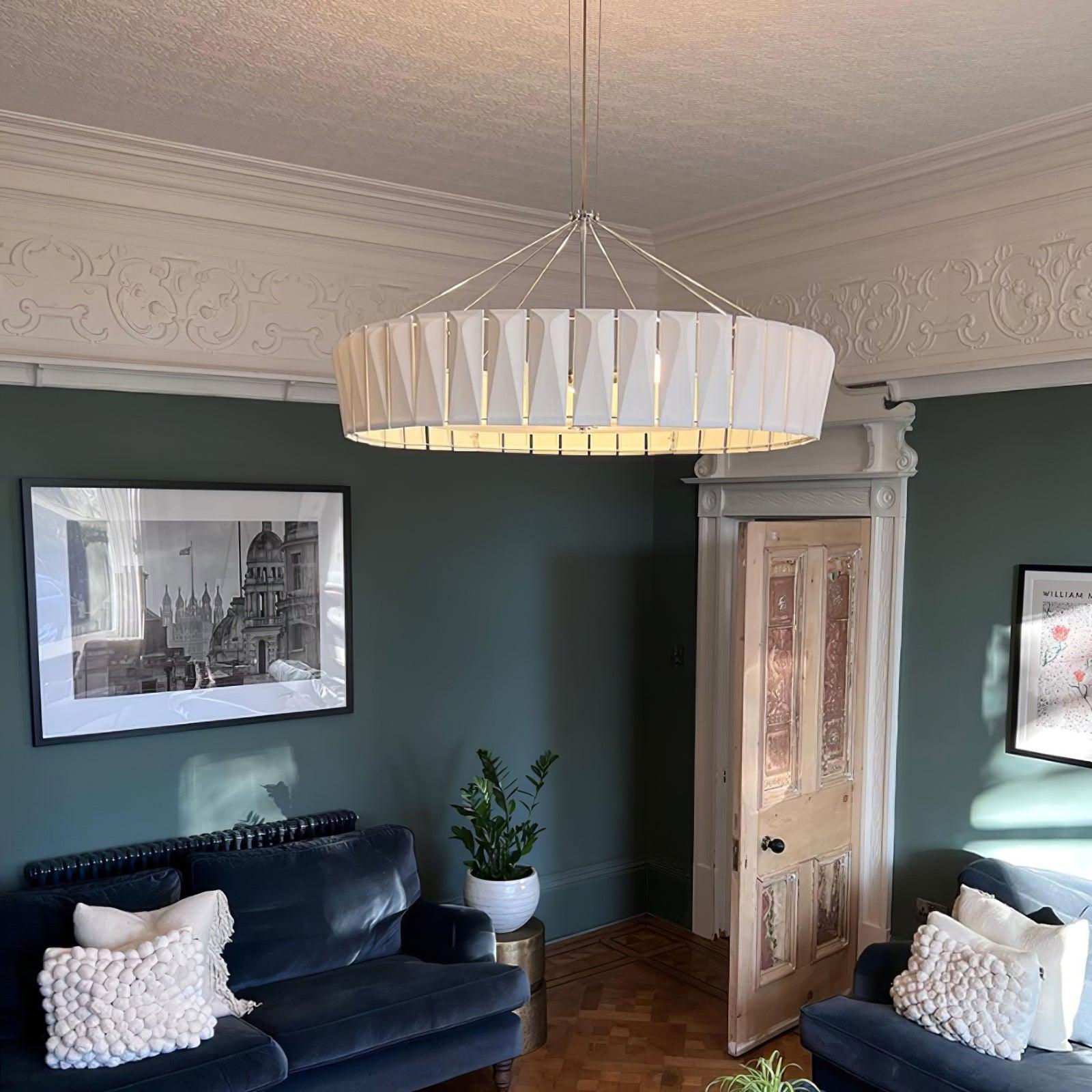 Vaeliora Ribbed Ceramic Pendant Light