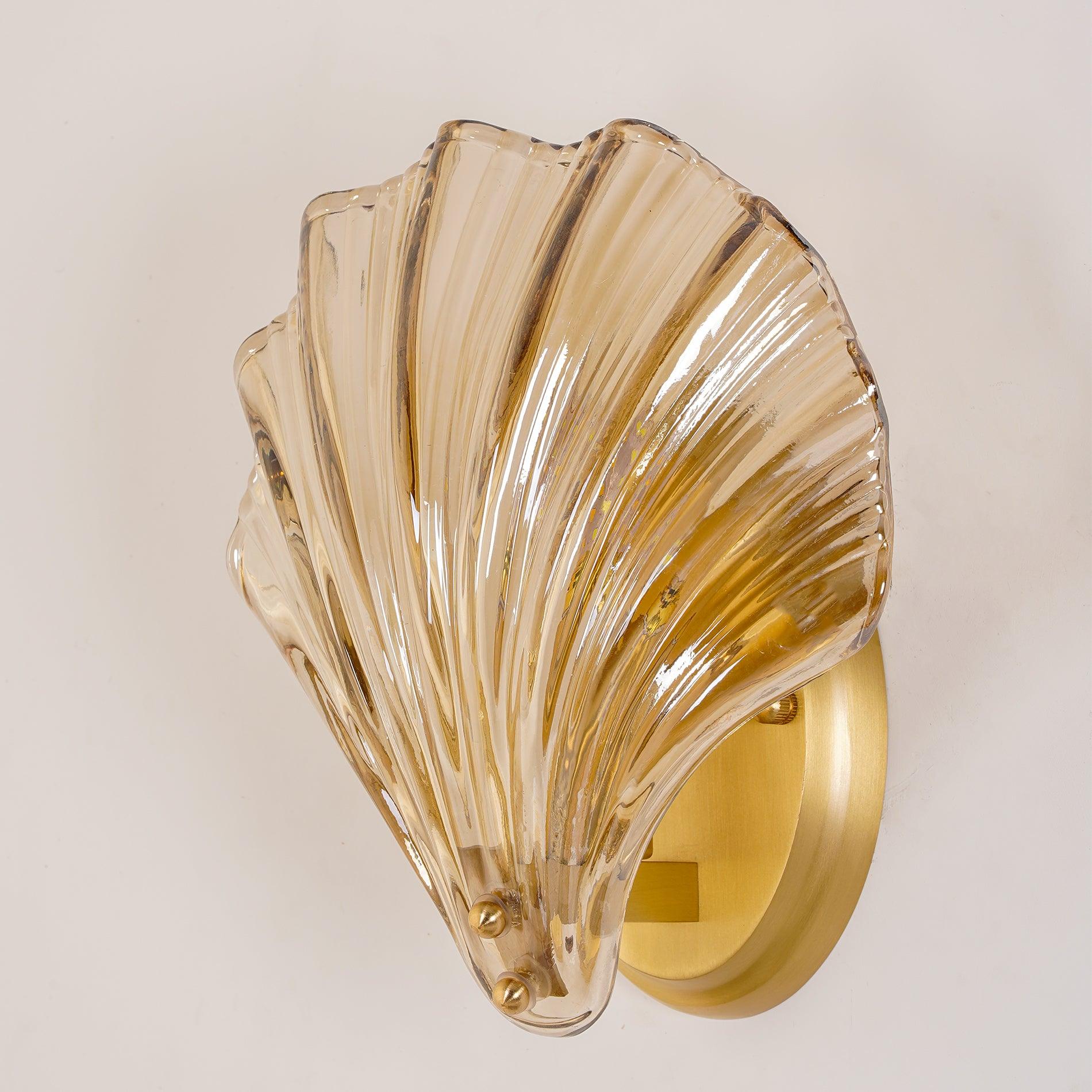 Neo Premium Elegance Brass Glass Wall Light