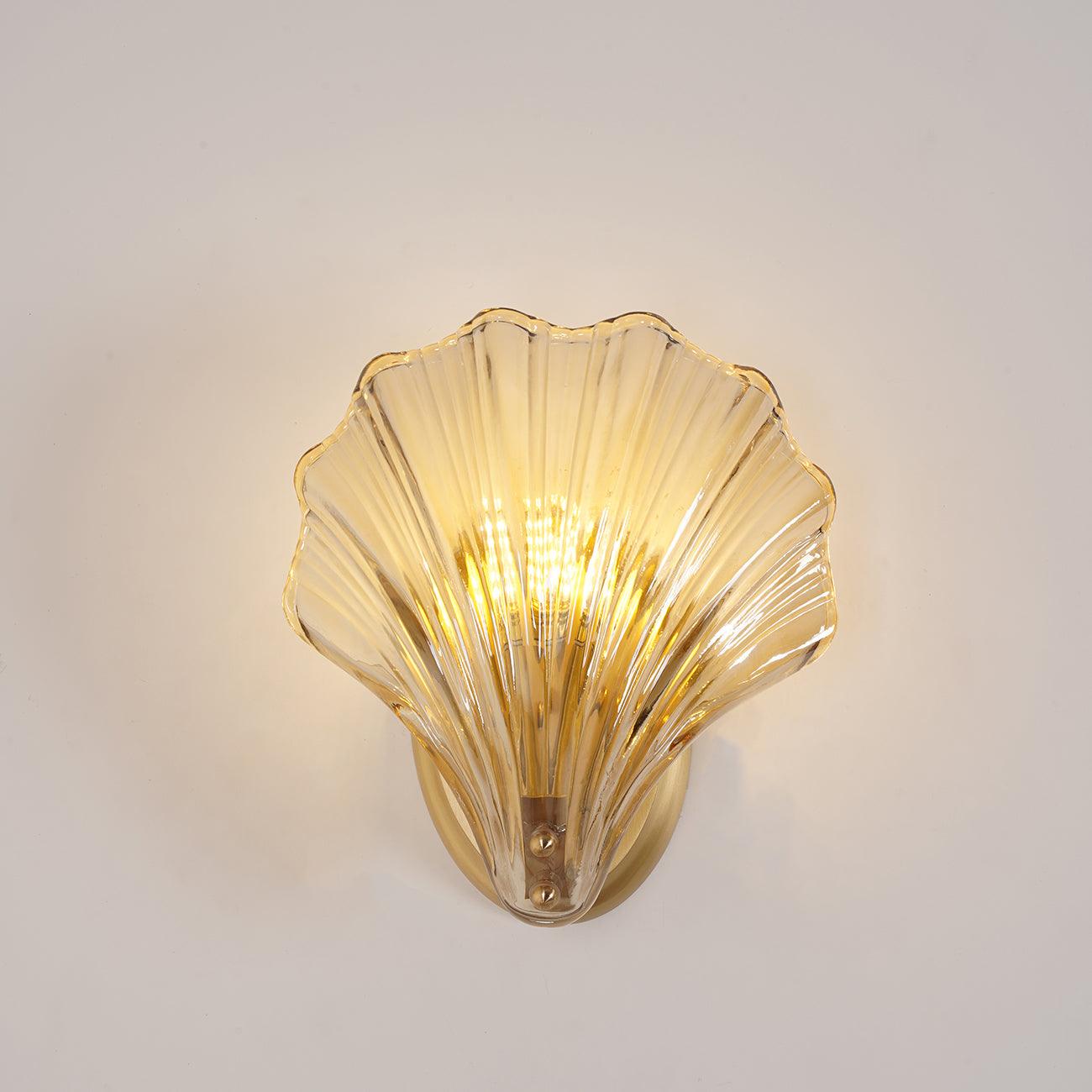 Neo Premium Elegance Brass Glass Wall Light