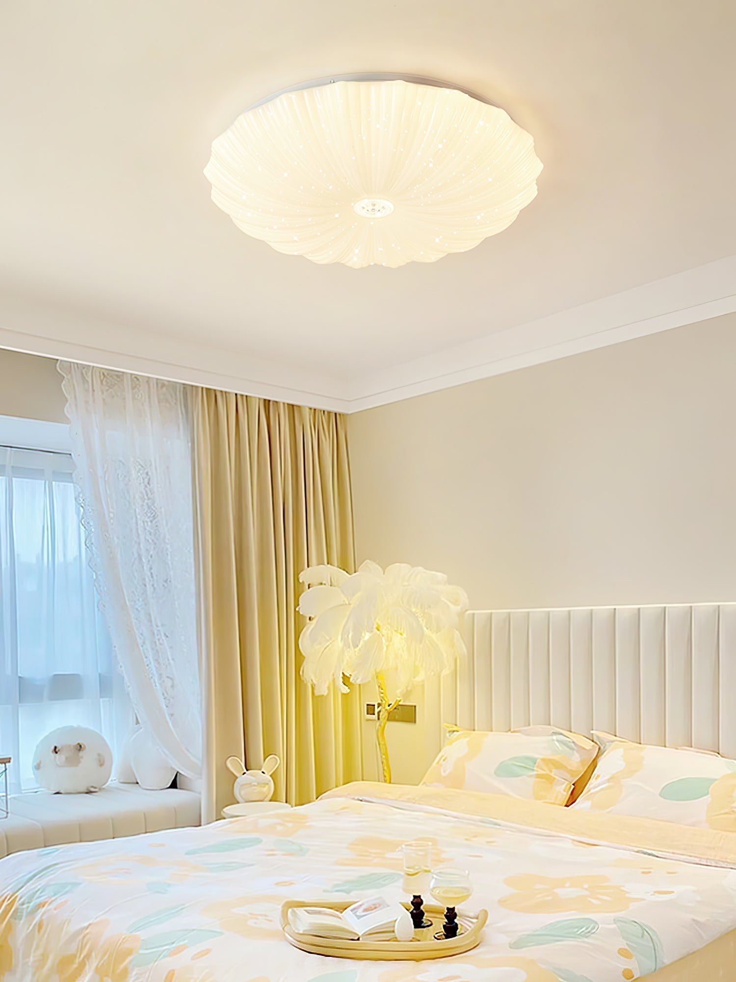 Maraira Nordic Art Shell Round Ceiling Lamp