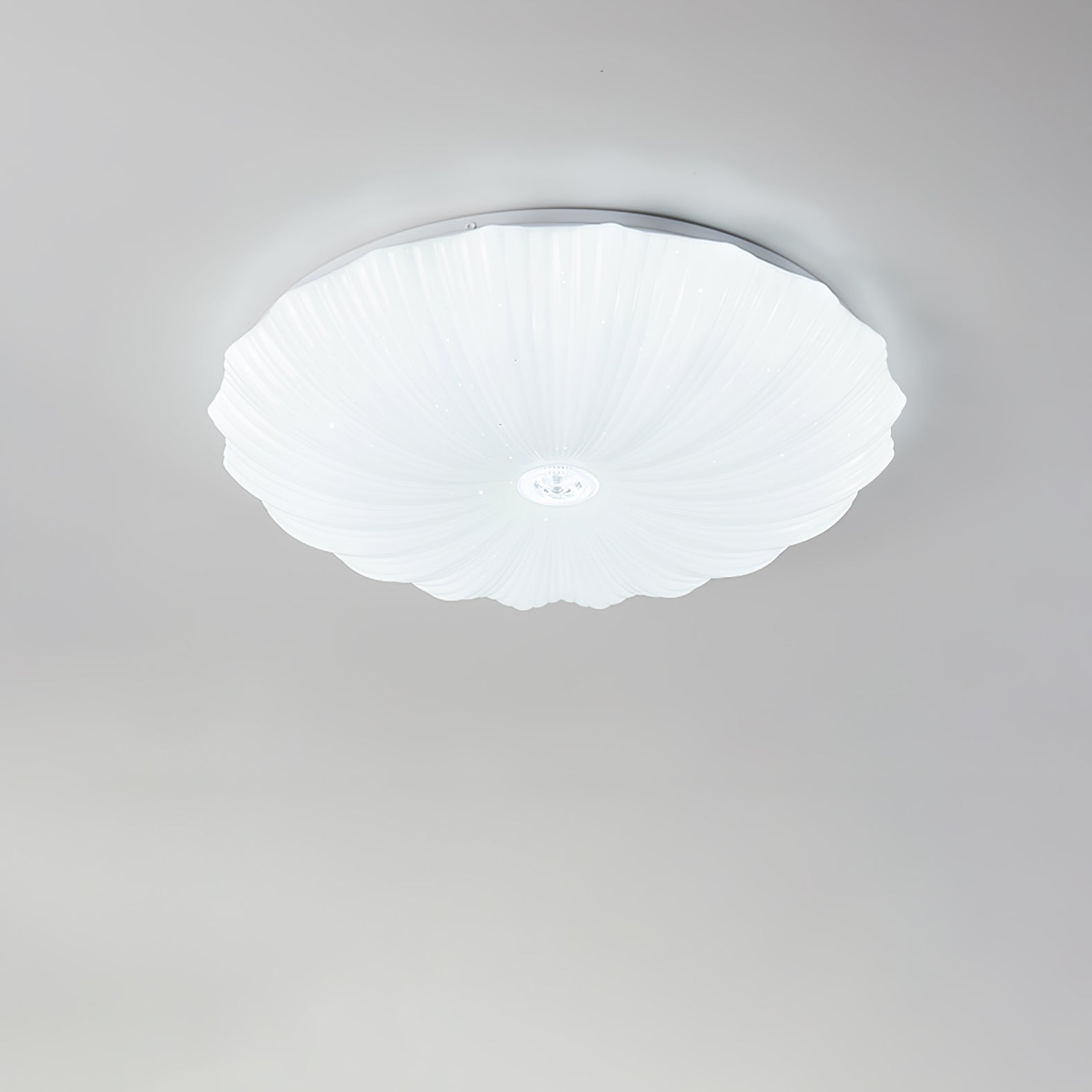Coloria Nordic Art Shell Round Ceiling Lamp - Neutral Decor