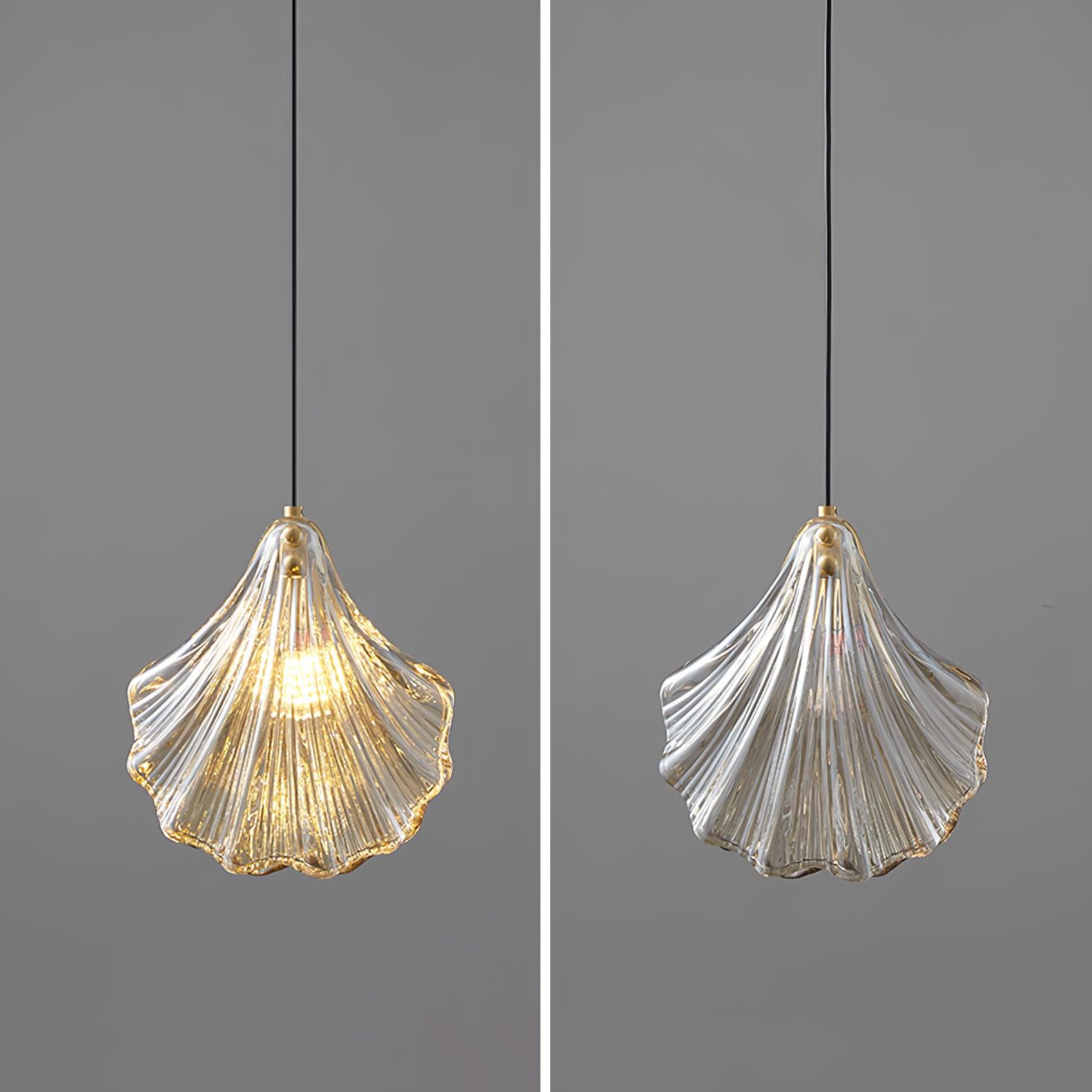 Veda Pendant Lamp Glass Shell Artistic Elegant
