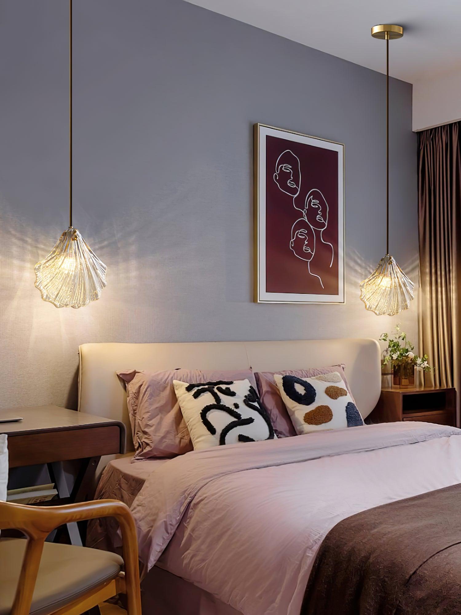 Veda Pendant Lamp Glass Shell Artistic Elegant