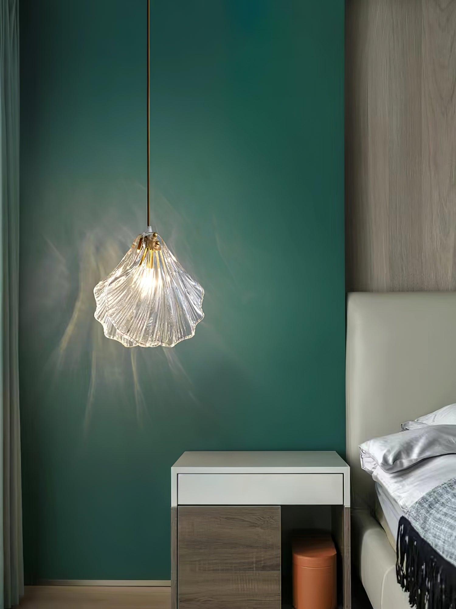 Veda Pendant Lamp Glass Shell Artistic Elegant