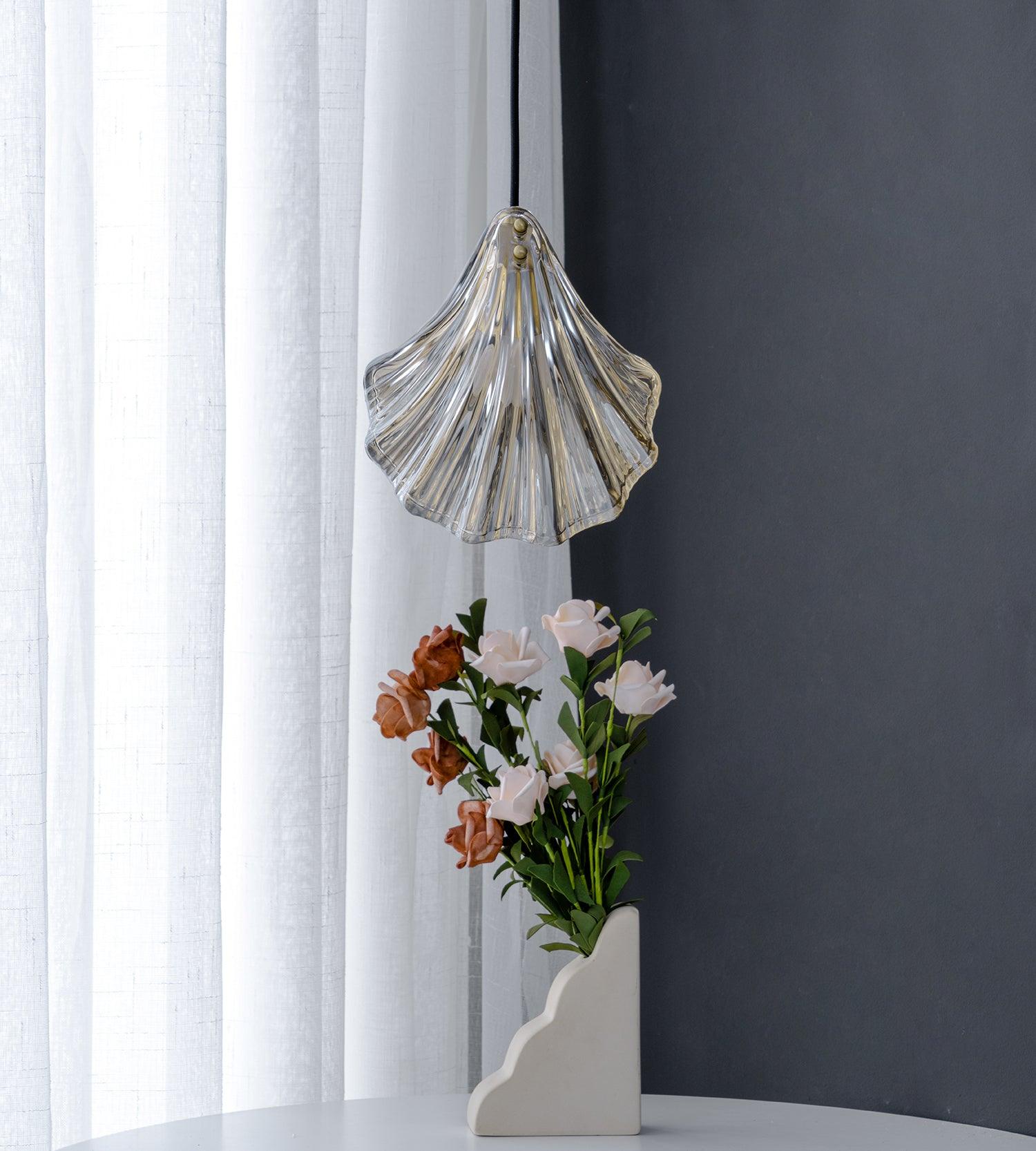 Veda Pendant Lamp Glass Shell Artistic Elegant