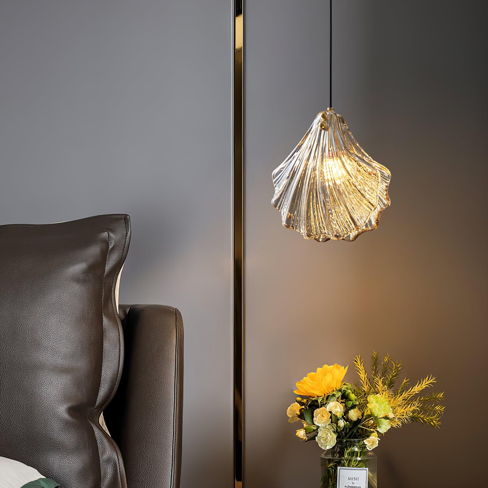 Veda Pendant Lamp Glass Shell Artistic Elegant