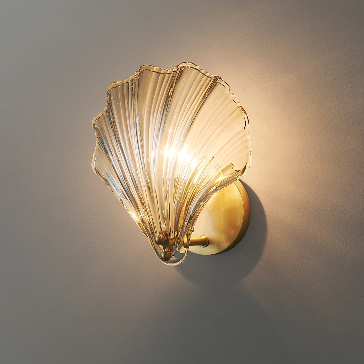 Neo Premium Elegance Brass Glass Wall Light