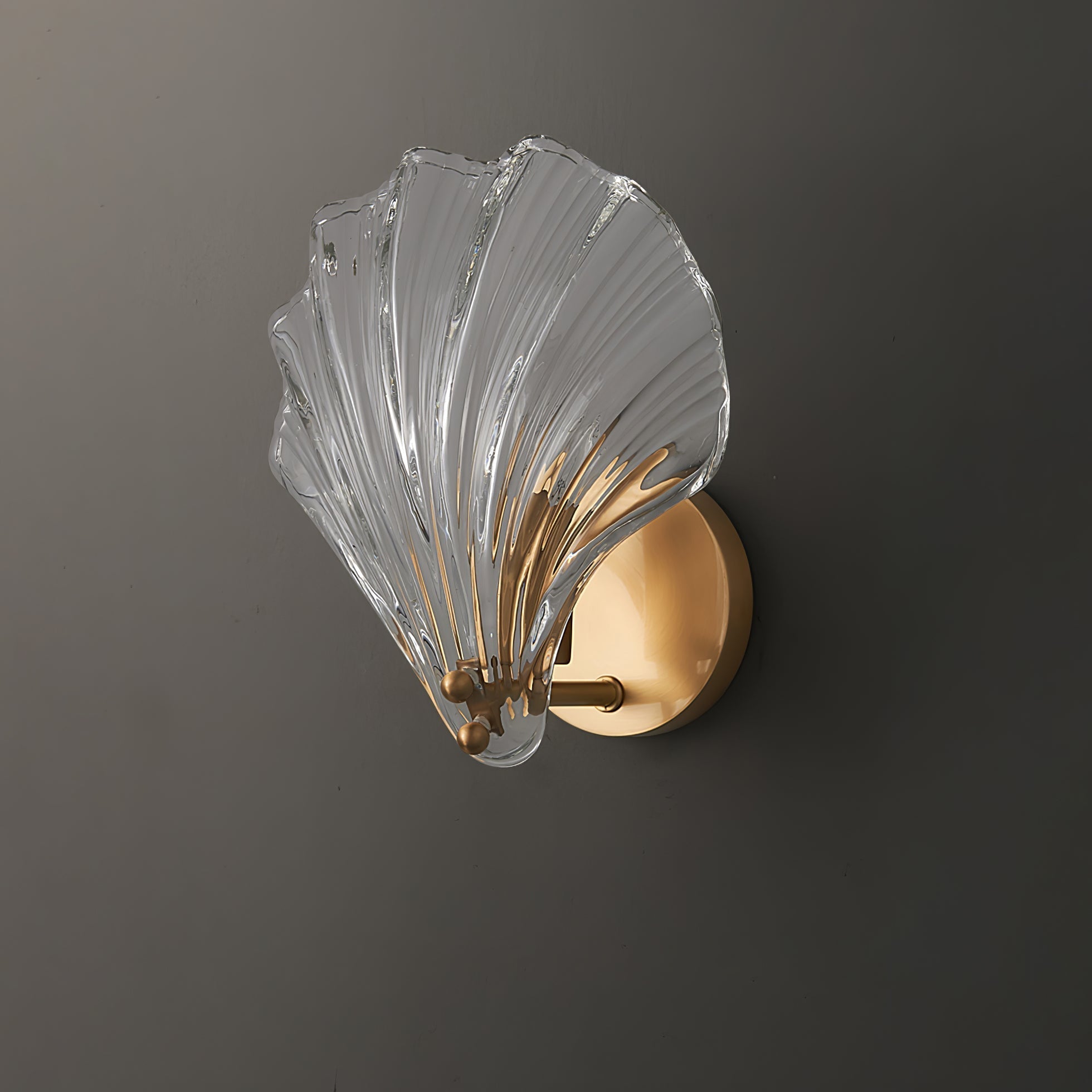 Neo Premium Elegance Brass Glass Wall Light