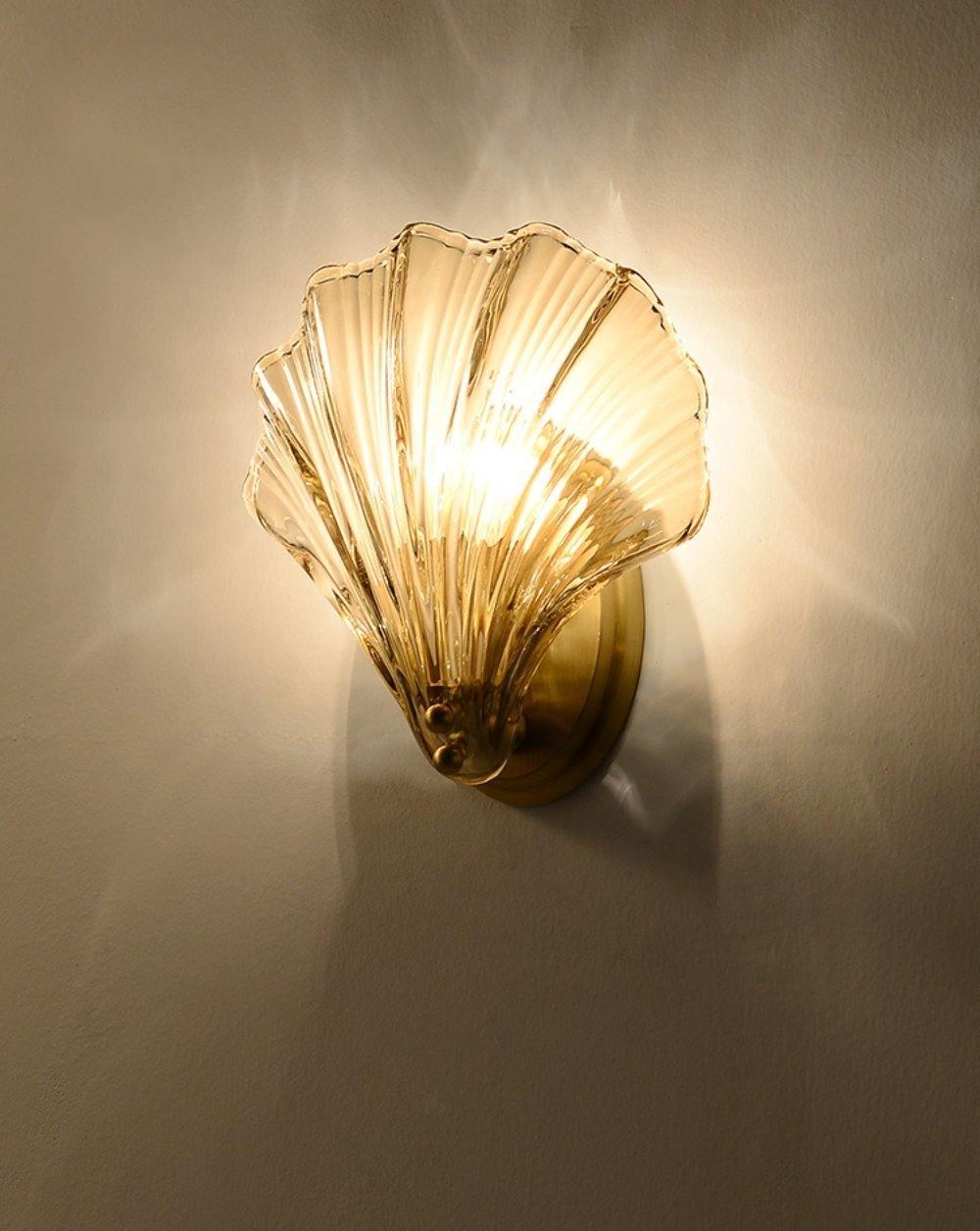 Neo Premium Elegance Brass Glass Wall Light