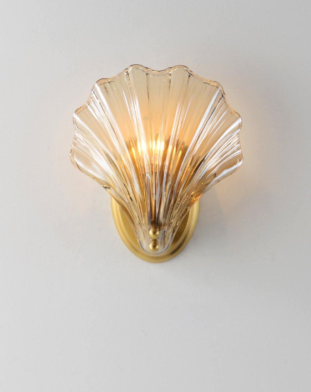 Neo Premium Elegance Brass Glass Wall Light