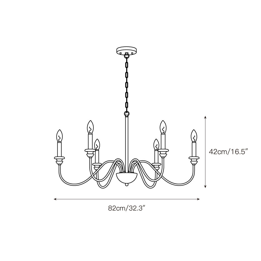 Syliira Wooden Chandelier