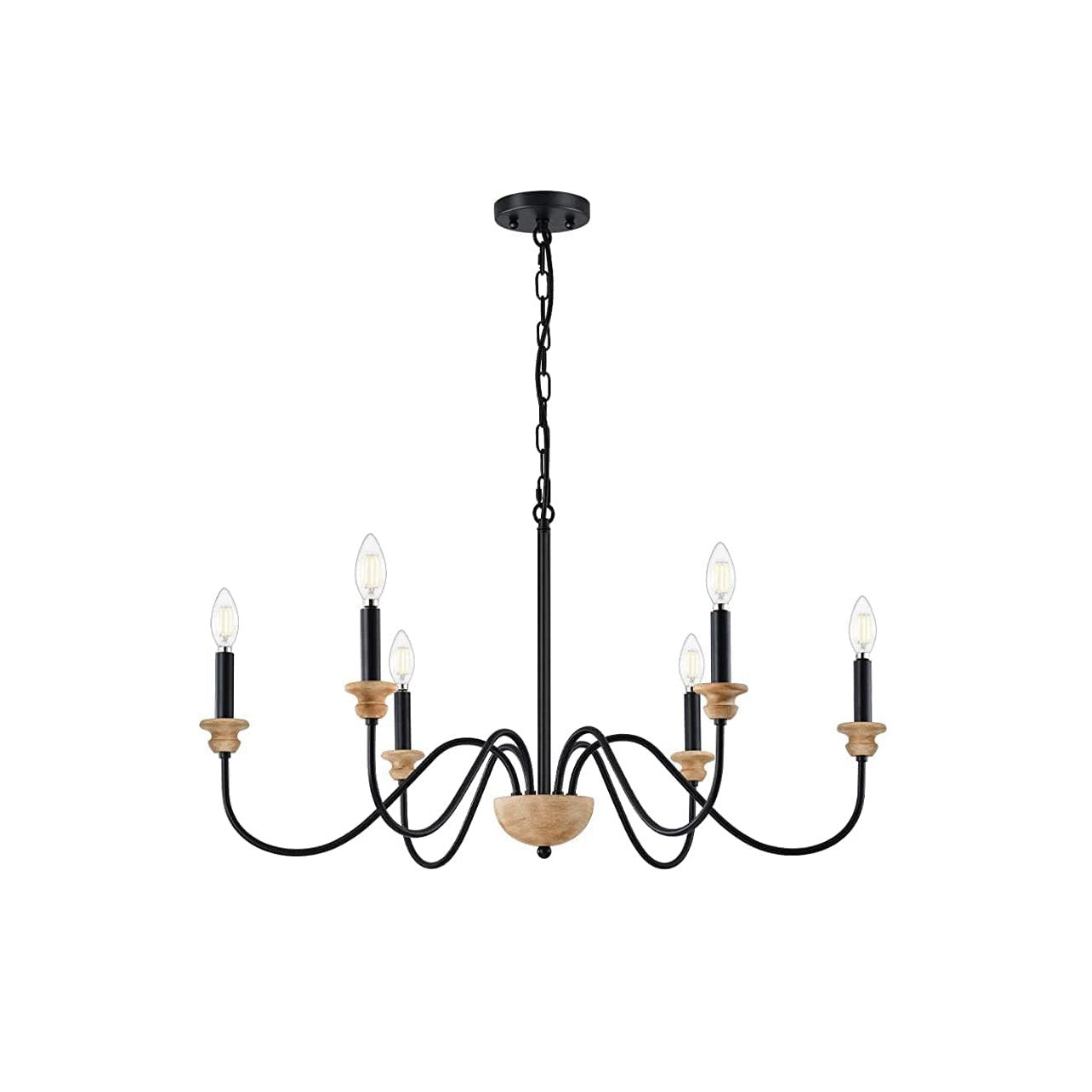 Syliira Wooden Chandelier