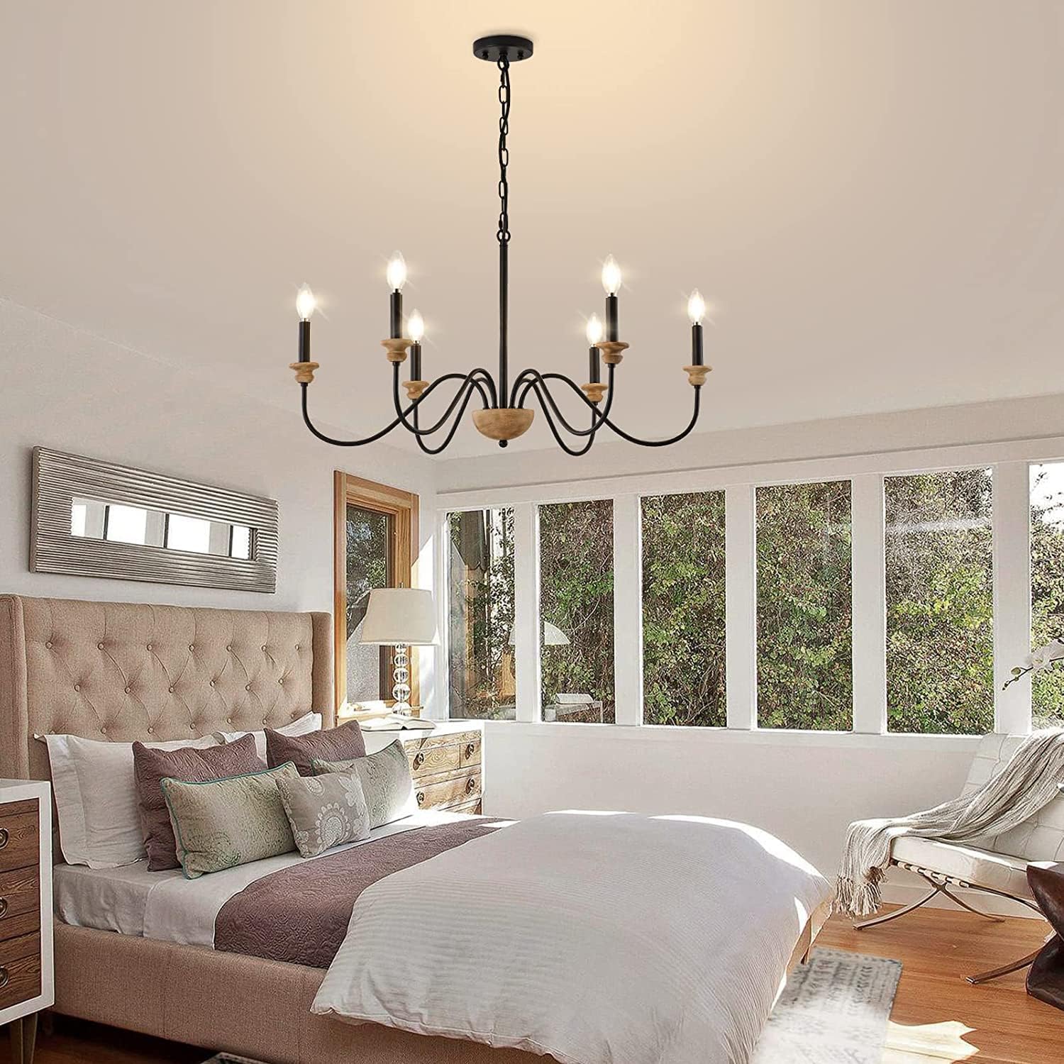 Syliira Wooden Chandelier