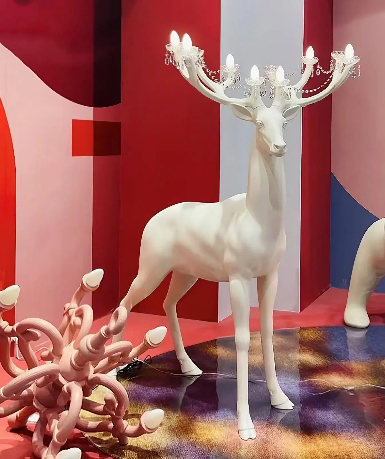 Veluaine Floor Lamp Deer Figure Playful Artistic