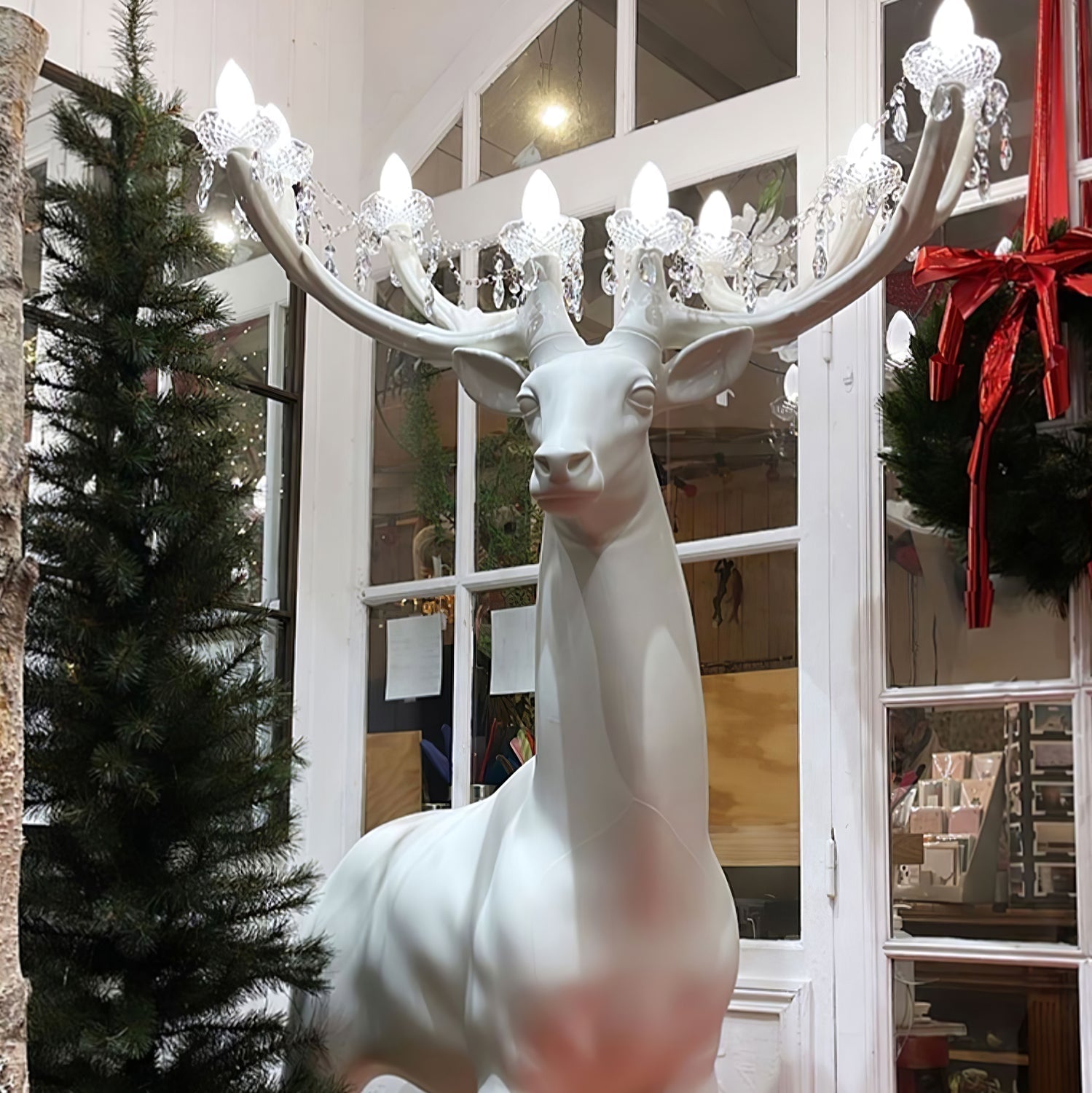 Veluaine Floor Lamp Deer Figure Playful Artistic