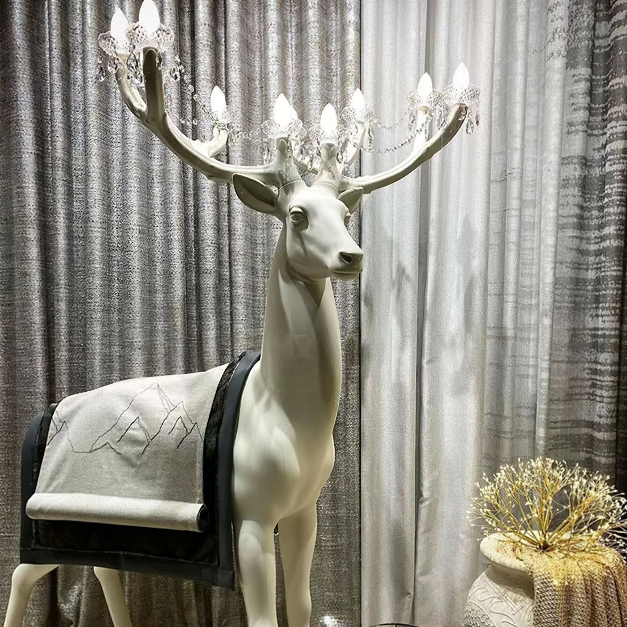 Veluaine Floor Lamp Deer Figure Playful Artistic