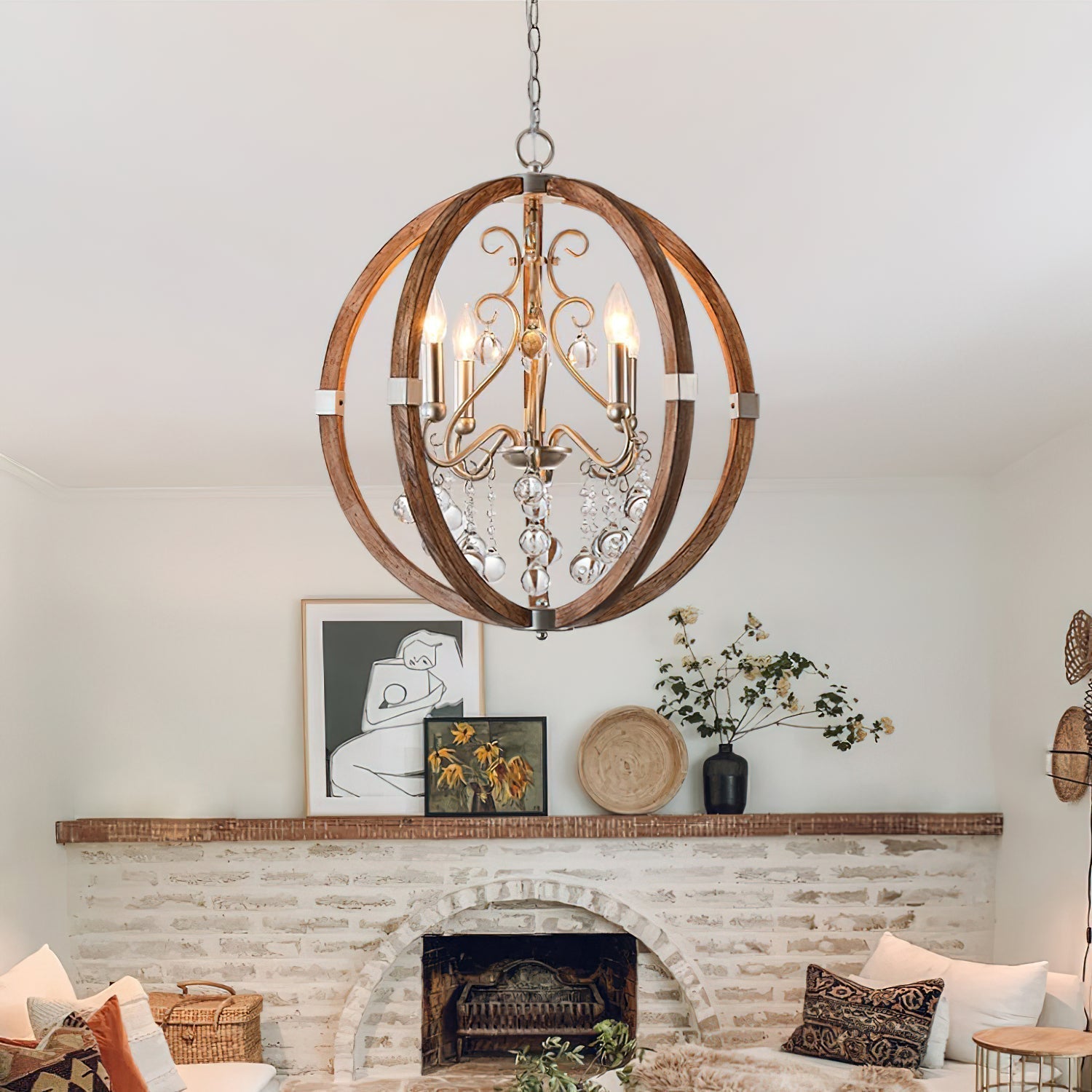 Aldalette Wooden Pendant Lamp