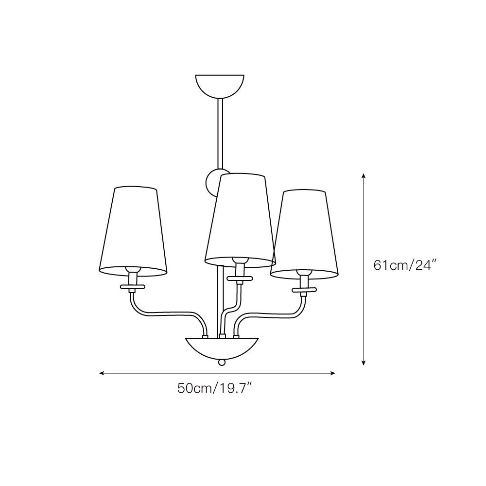 Camellia Fabric Chandelier