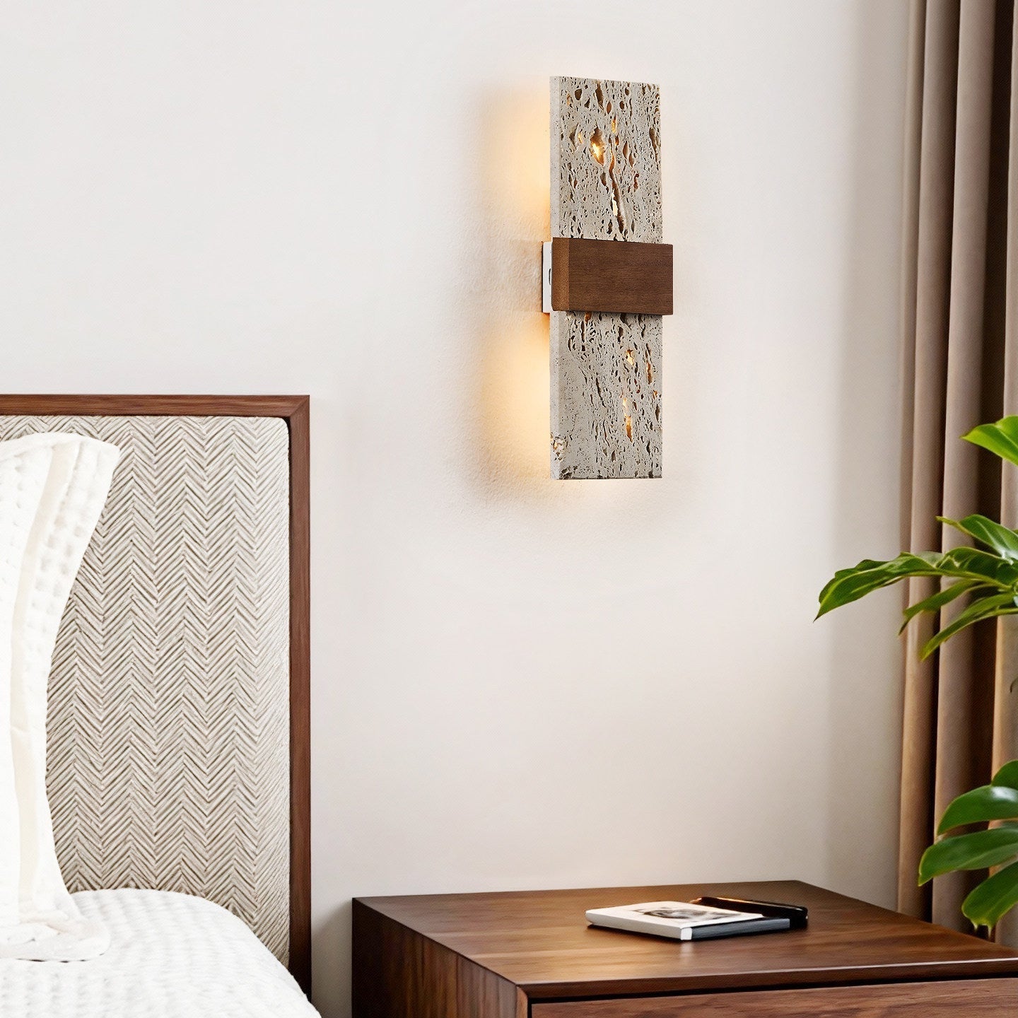 Lucen Travertine Wall Light